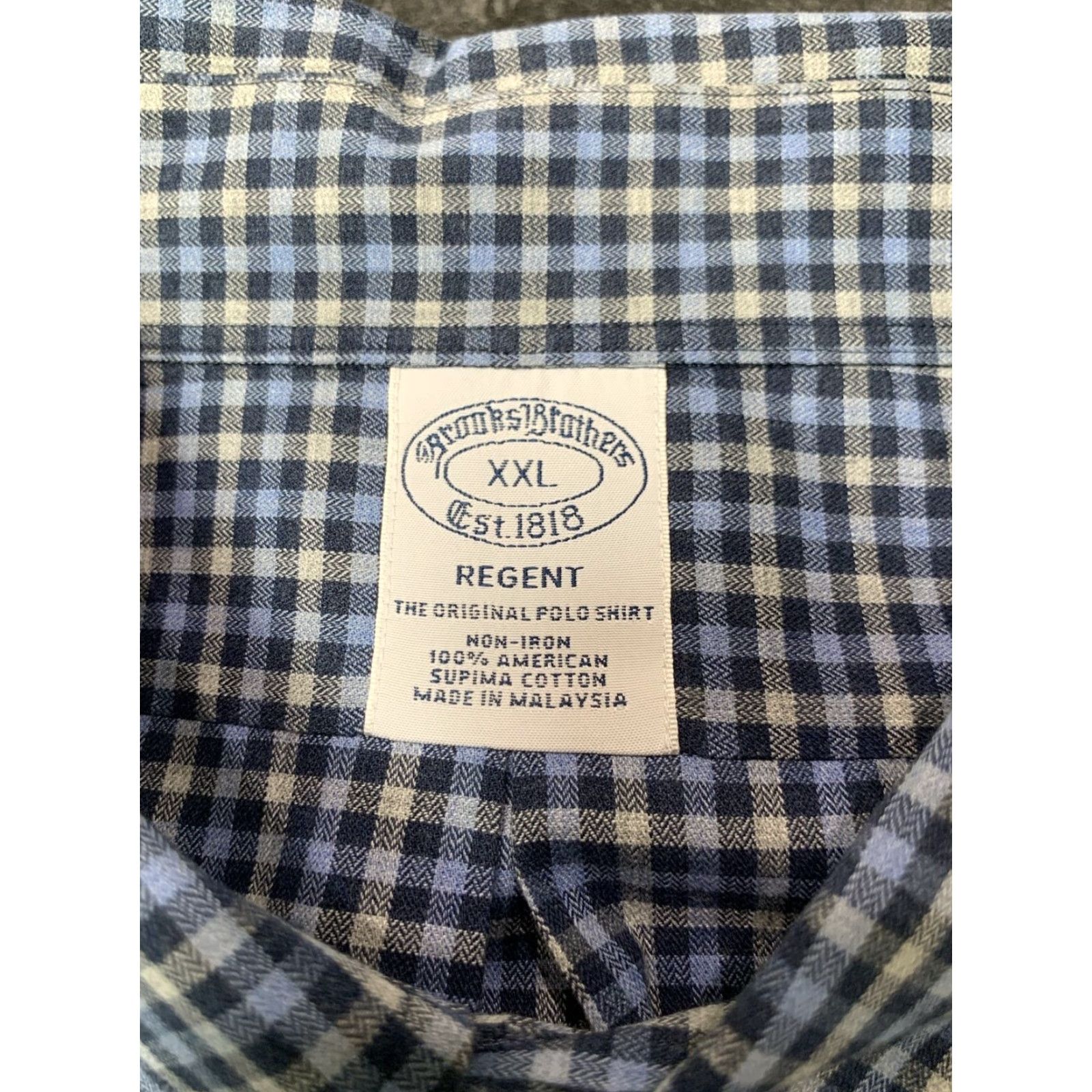 Brooks Brothers Brooks Brothers Regent Blue Plaid Dress Shirt Men XXL Long Sleeve Button-Down Collared 1818 Size US XXL / EU 58 / 5 - 5 Thumbnail