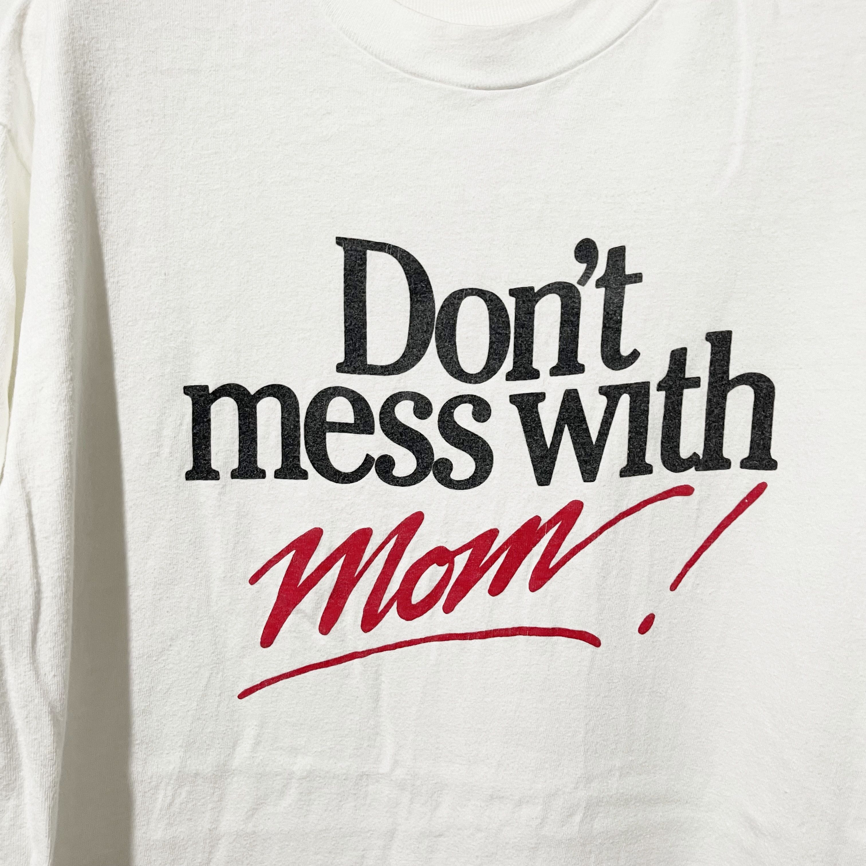 Vintage Vintage 90s “Don’t Mess With Mom!” T-Shirt Size US M / EU 48-50 / 2 - 2 Thumbnail