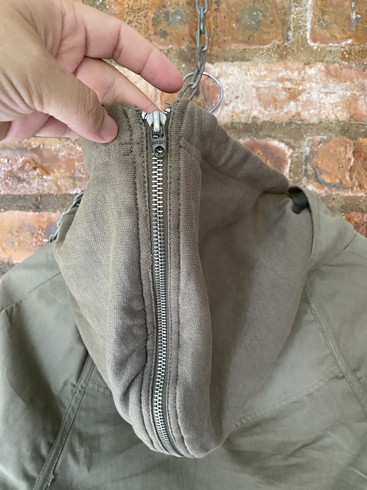 Diesel × If Six Was Nine × Japanese Brand 2000s Diesel crop bono hybrid hoodie Size US XS / EU 42 / 0 - 15 Thumbnail