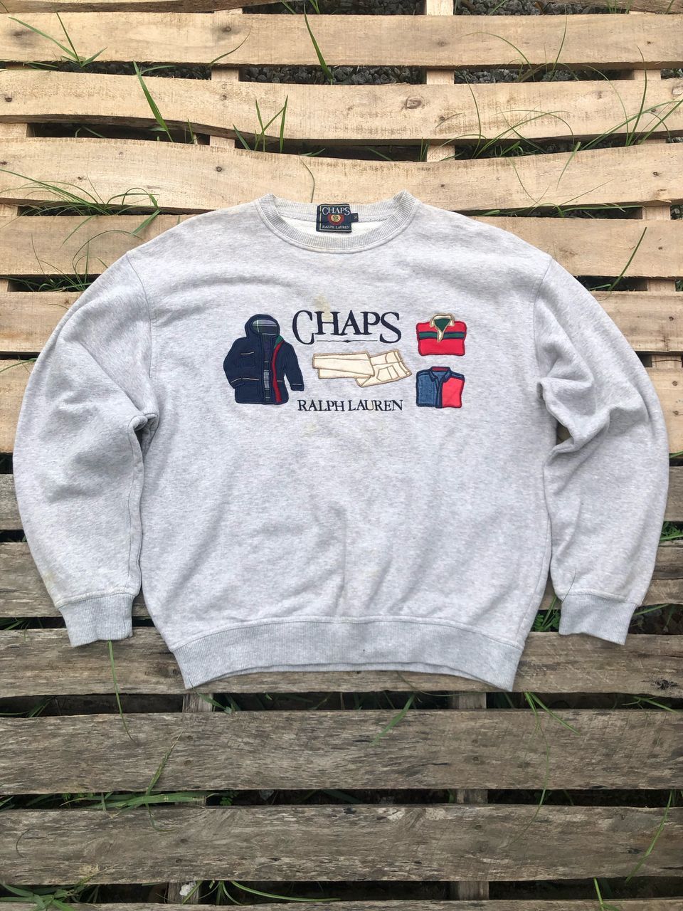 Chaps Ralph Lauren × Ralph Lauren × Vintage Vintage Chaps Ralph Lauren Embroidery Sweatshirt Size US M / EU 48-50 / 2 - 1 Thumbnail