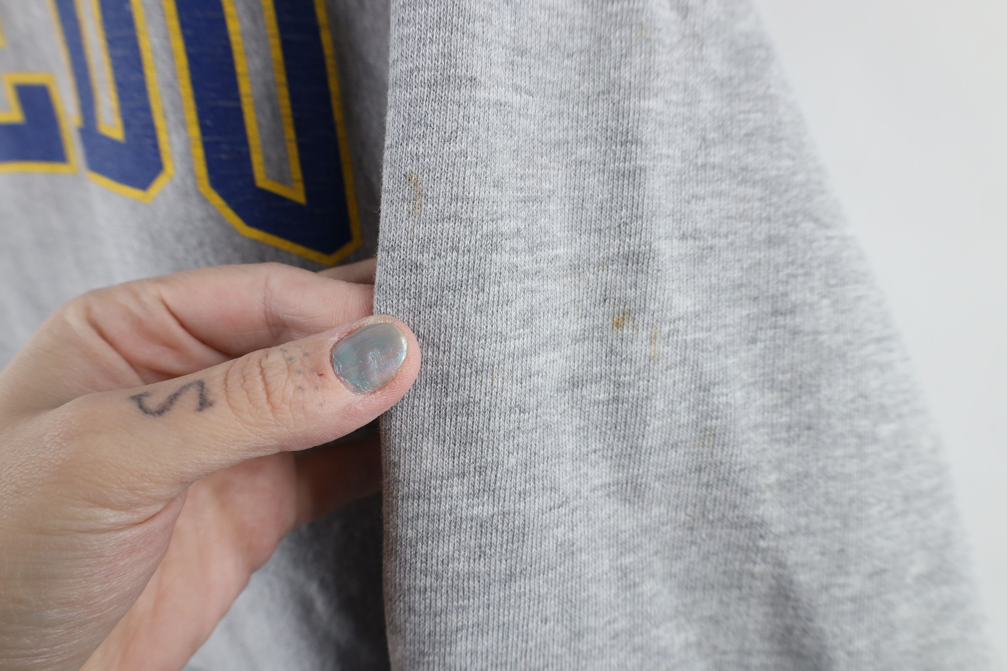 Vintage Vintage 90s Heavyweight University of Toledo Hoodie Gray Size US XS / EU 42 / 0 - 4 Thumbnail
