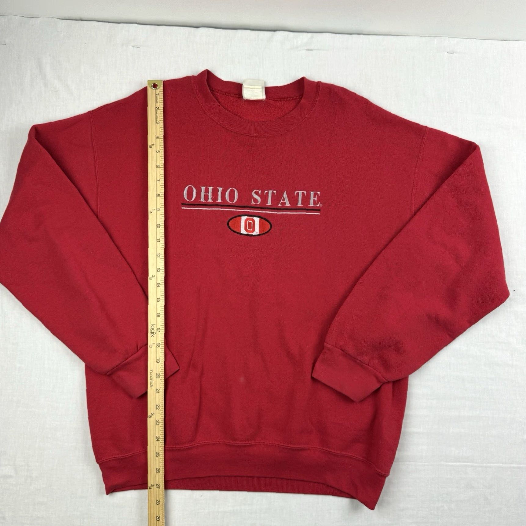 Vintage VINTAGE Briar Creek Sportswear Sweatshirt Adult Large Red Ohio State College Sports Crewneck 90s Y2K Mens Size US L / EU 52-54 / 3 - 6 Thumbnail