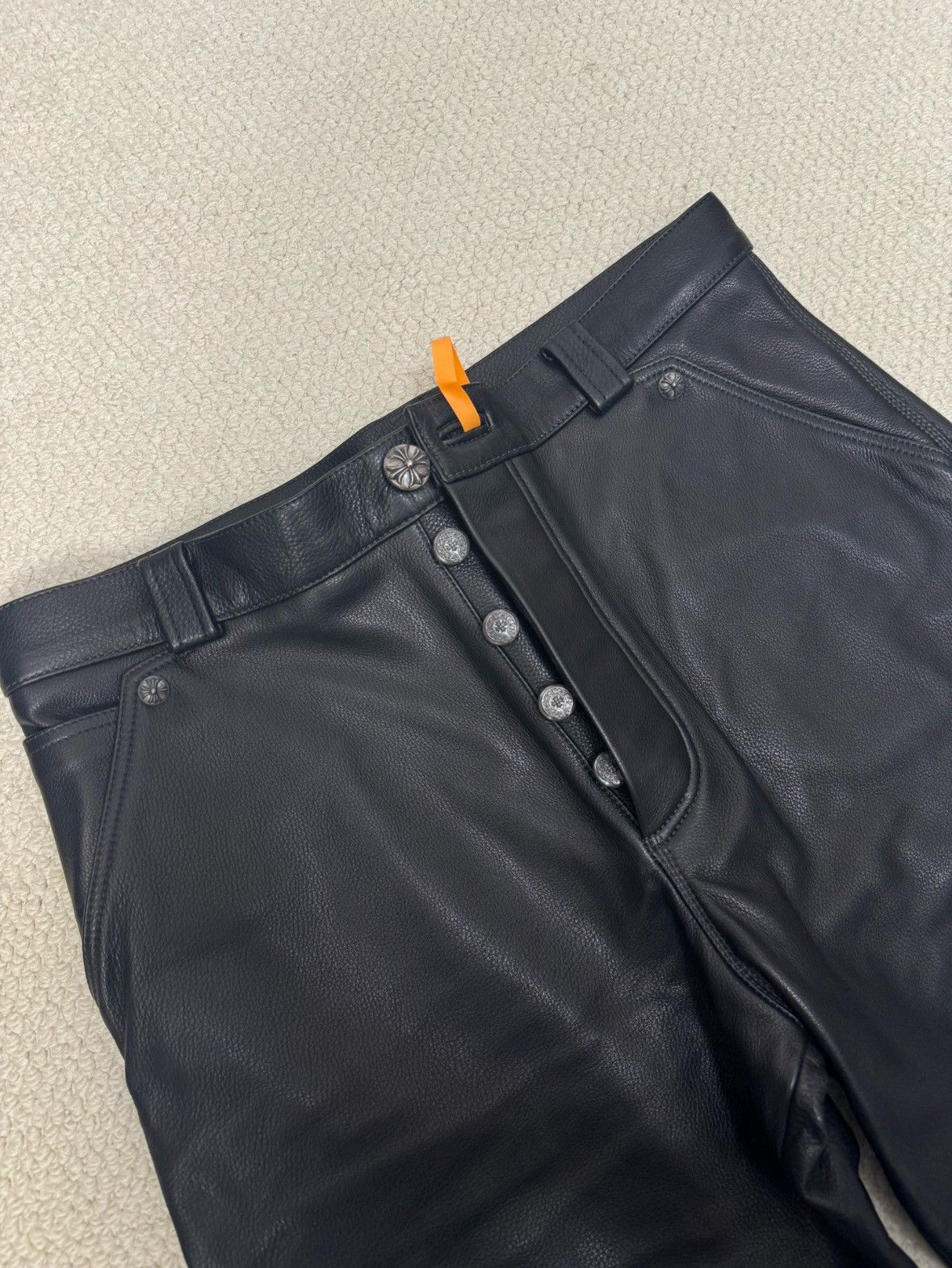 Chrome Hearts Chrome Hearts leather pants Size US 33 - 3 Thumbnail