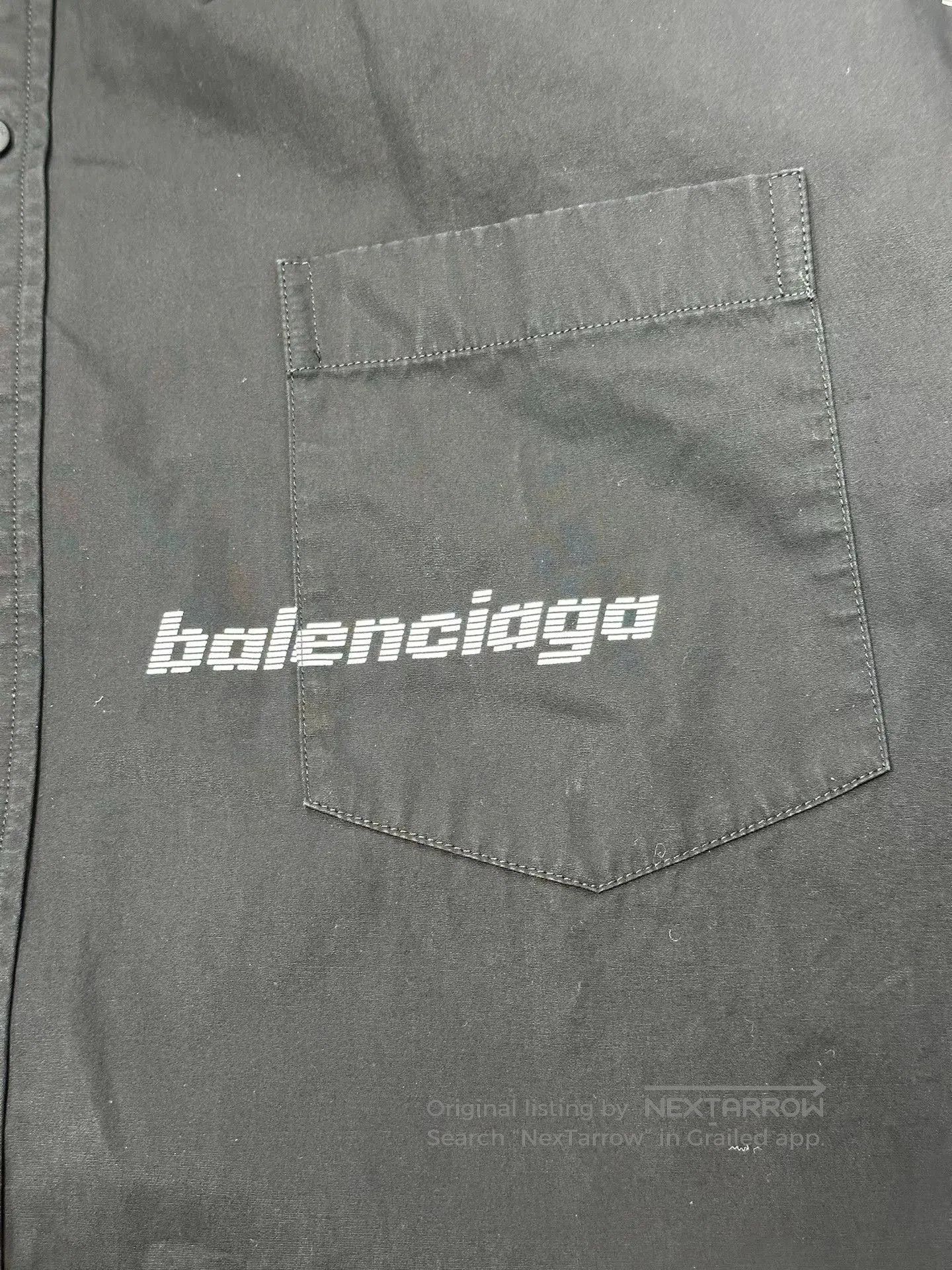 Balenciaga Balenciaga Letter Print Long-Sleeve Shirt. Size US M / EU 48-50 / 2 - 3 Thumbnail