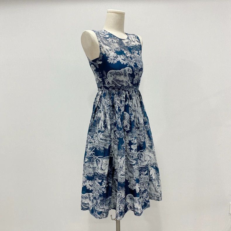 Dior Dior Jui printed dress Size XXS / US 00 / IT 34 - 4 Thumbnail