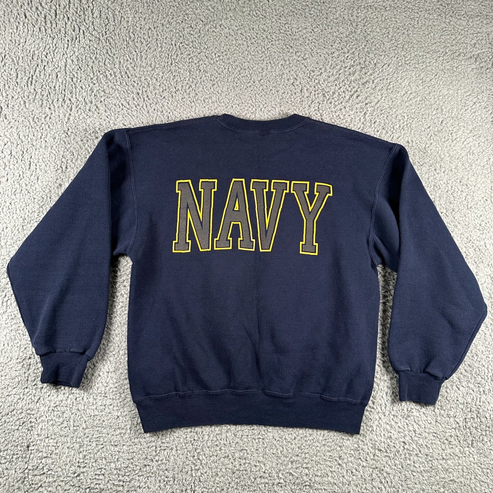 Soffe VINTAGE Soffe Sweatshirt Navy US Navy Size Medium Regular Crew Neck Men Navy 90s USA University Nautical Sports Pullover Size US M / EU 48-50 / 2 - 5 Thumbnail