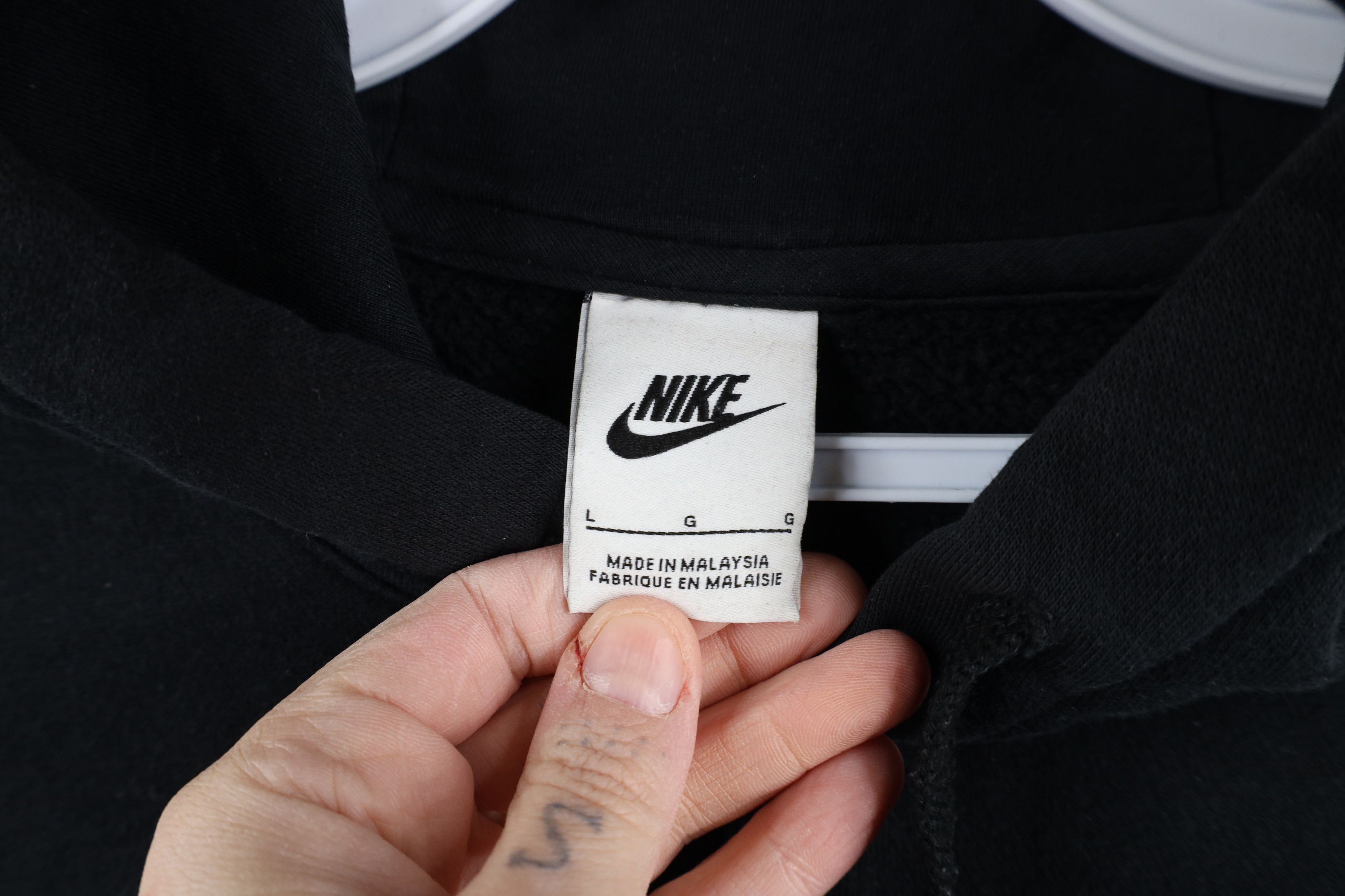 Nike × Vintage Vintage Y2K Nike Travis Scott Mini Swoosh Hoodie Sweatshirt Size US L / EU 52-54 / 3 - 5 Thumbnail