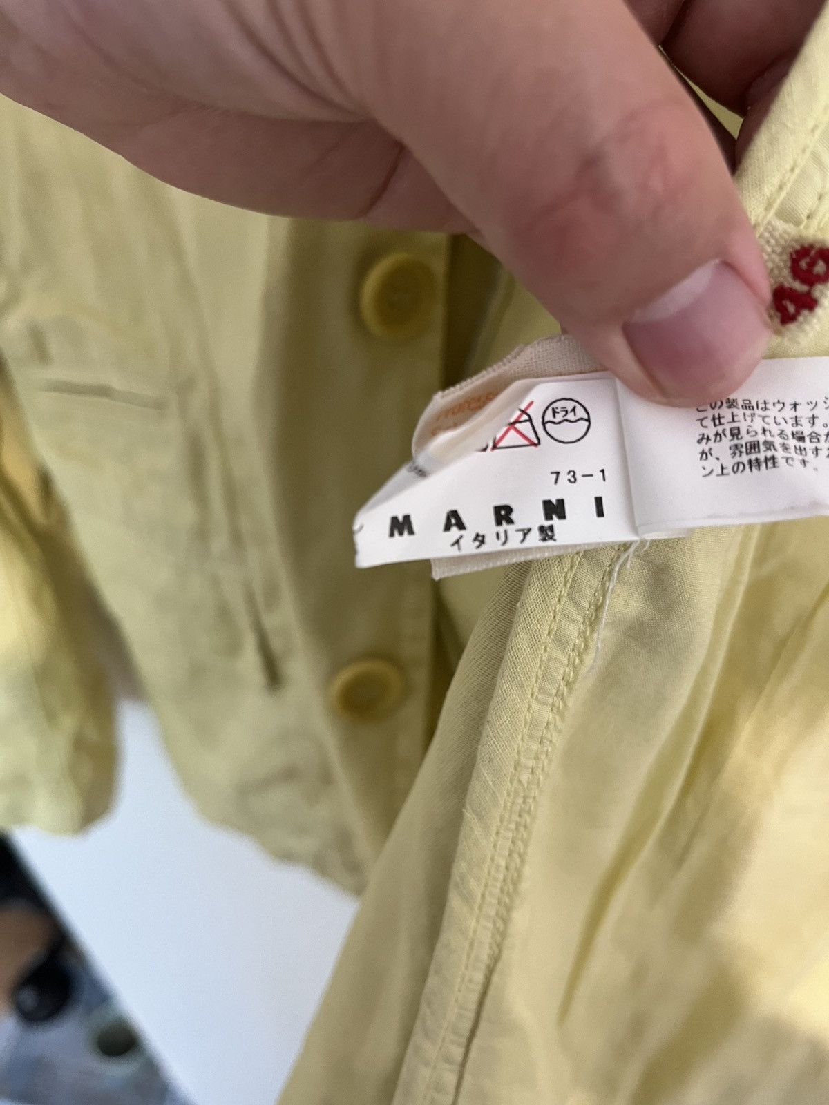 Marni Marni yellow cotton jacket Size US S / EU 44-46 / 1 - 5 Thumbnail