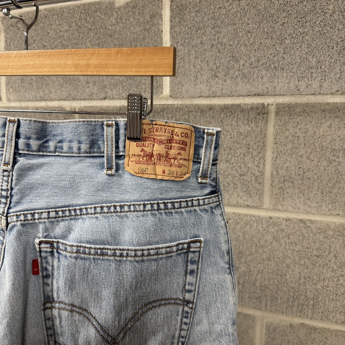 Levi's Levi's 560 Baggy Thrashed Faded Jeans ERD Grunge Chrome Size US 38 / EU 54 - 8 Thumbnail