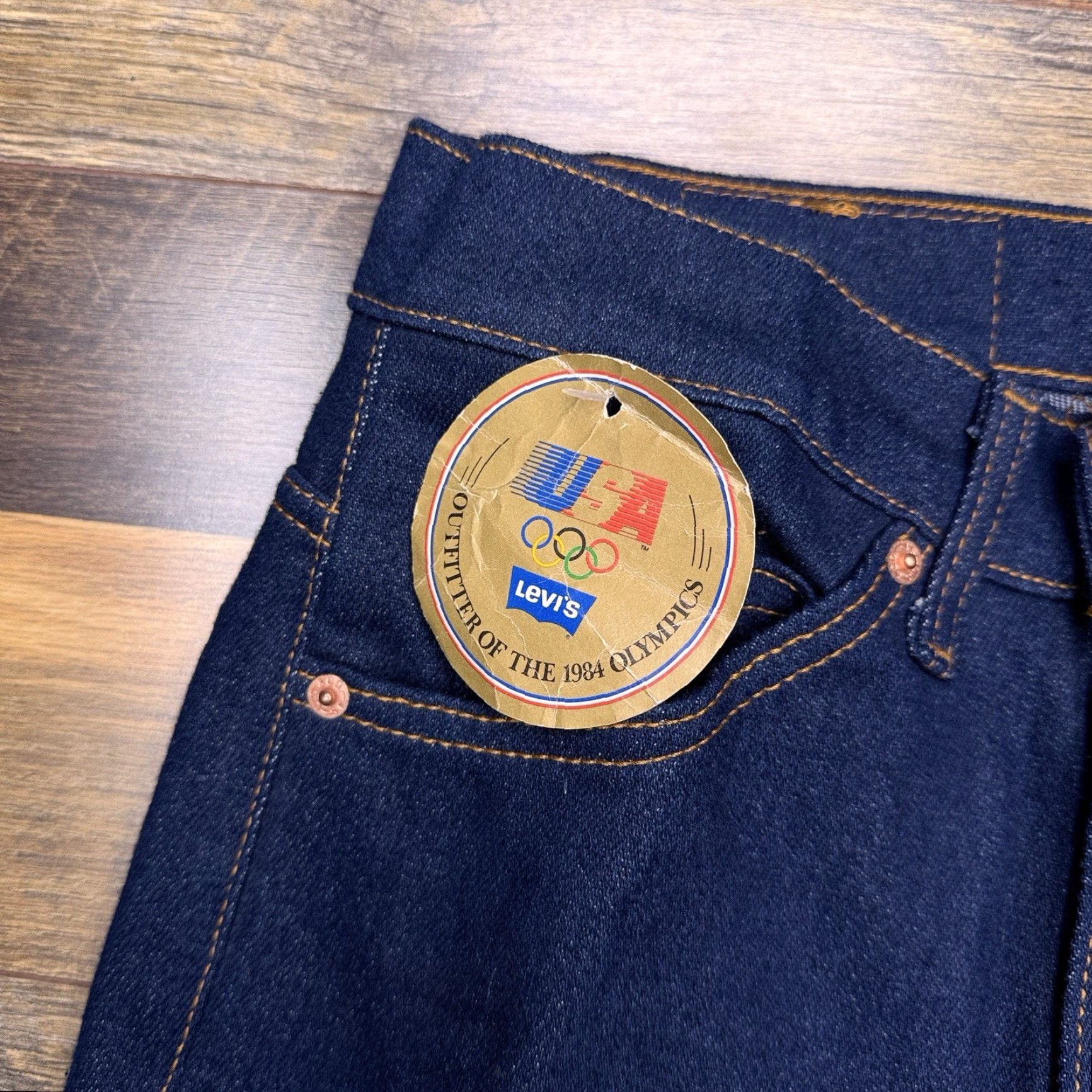 Levi's VINTAGE Levi's 509 Jeans Mens 29x34 Orange Tab USA 1984 Olympics New Size US 29 - 4 Thumbnail