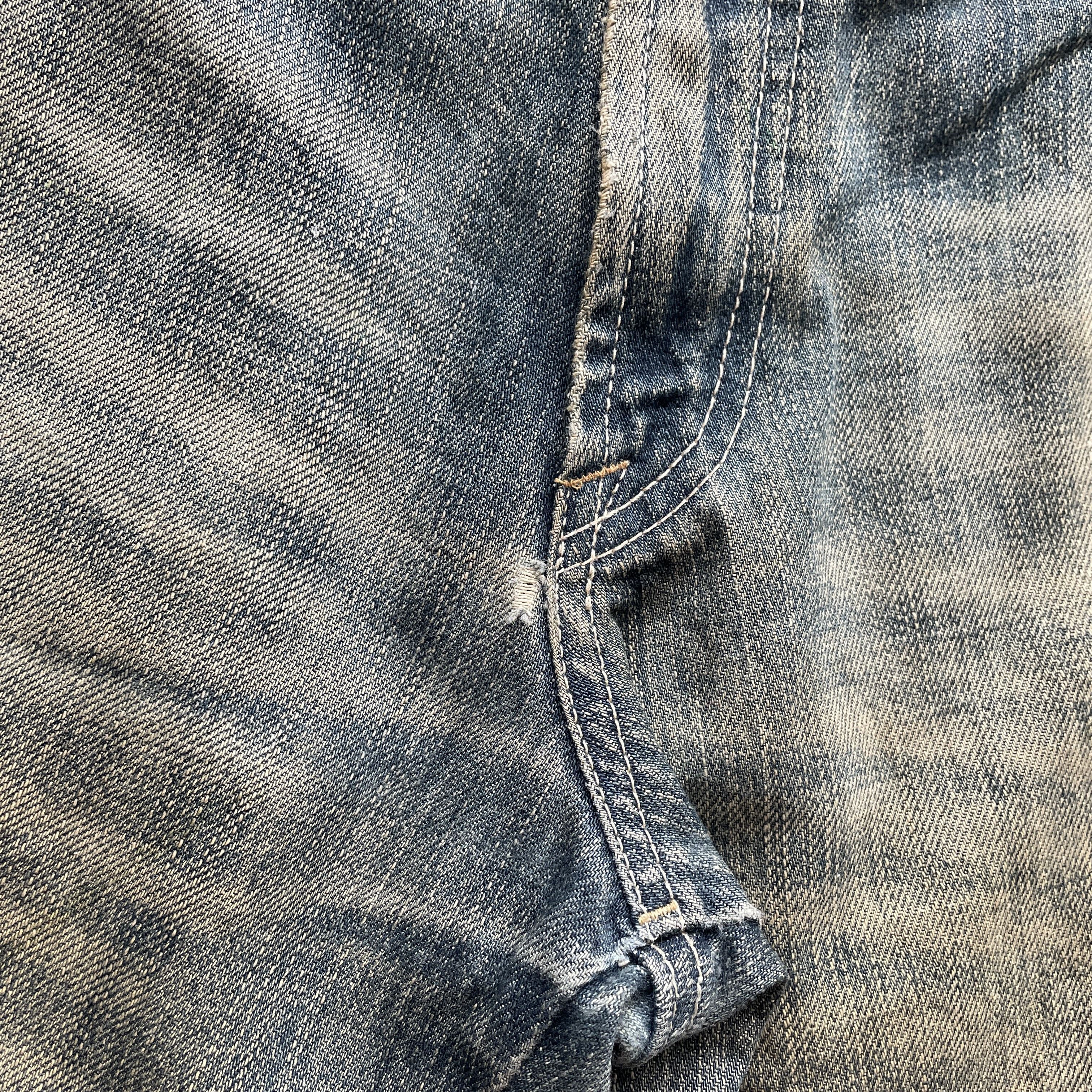 Japanese Brand × Rusty Vintage Japan Rush Hour Rusty Wash Cropped Denim Pants Jeans Size US 34 / EU 50 - 11 Thumbnail