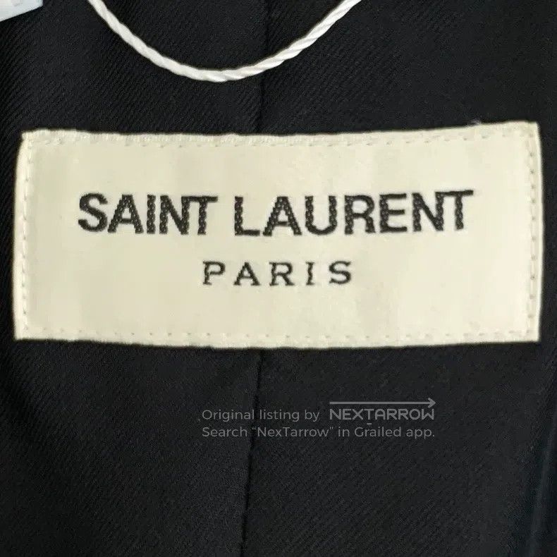 Saint Laurent Paris Saint Laurent Paris Black Velvet Collar Single Breasted Lo Size XS / US 0-2 / IT 36-38 - 5 Thumbnail