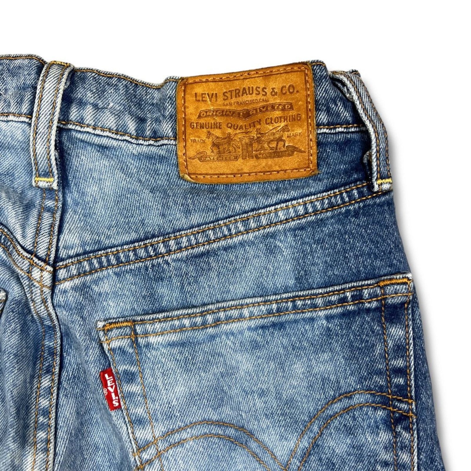 Levi's × Vintage Levi's Jeans 26x24 Ribcage Straight Distressed Denim Pants Size US 26 / EU 42 - 6 Thumbnail