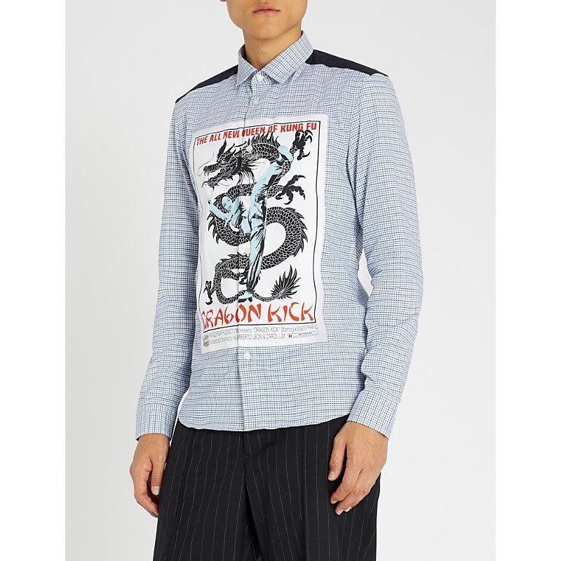 Kenzo AW18 KENZO DRAGON KICK QUEEN OF KUNGFU DRESS SHIRT 41/16 Size US M / EU 48-50 / 2 - 2 Thumbnail