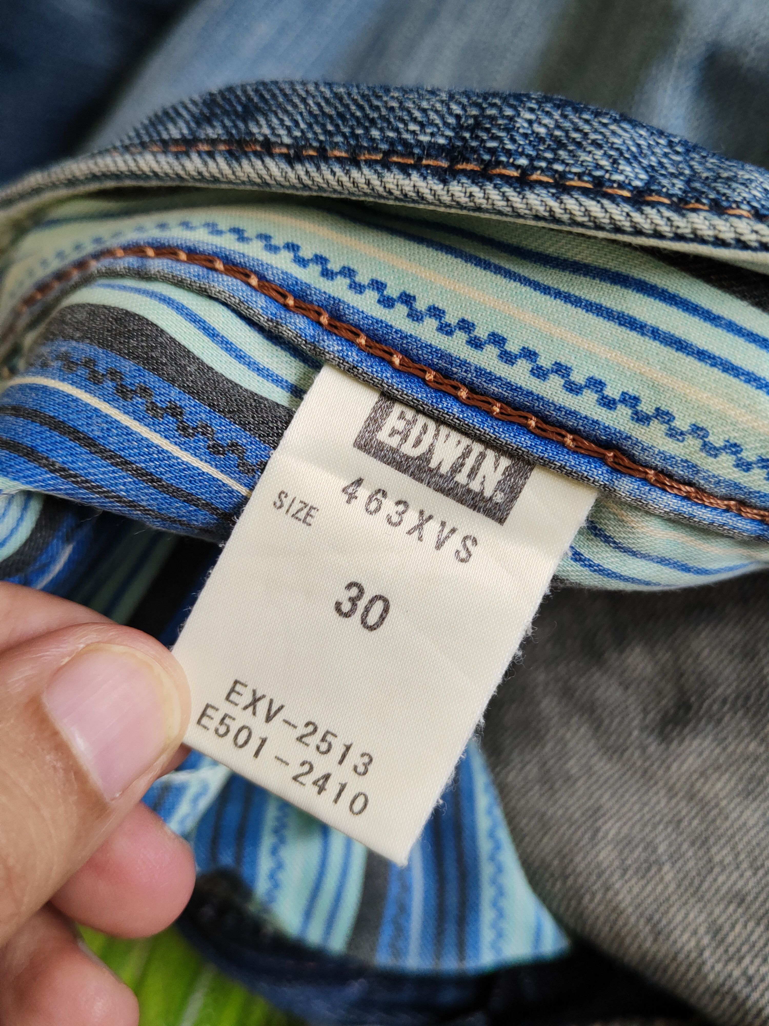 Edwin Edwin exclusive vintage Distressed Ripped denim Jeans #S2247 Size US 31 - 16 Thumbnail