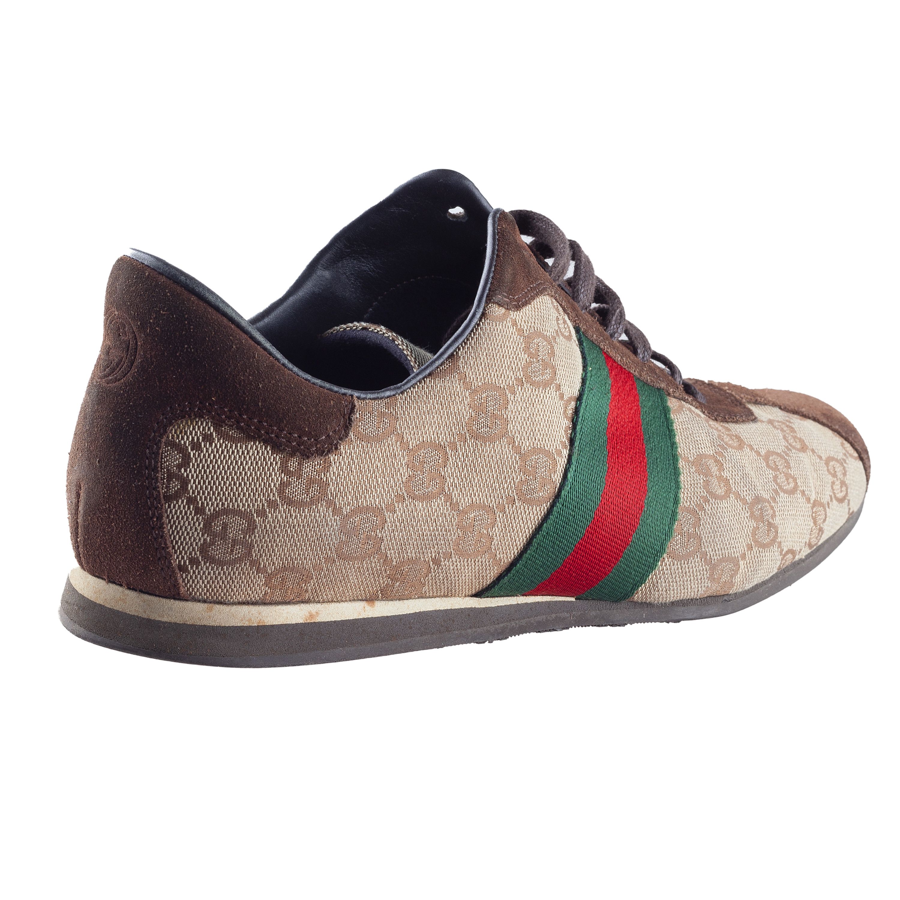 Gucci Vintage Gucci Monogram Brown Sneakers (39 EU) Size US 6 / EU 39 - 3 Thumbnail