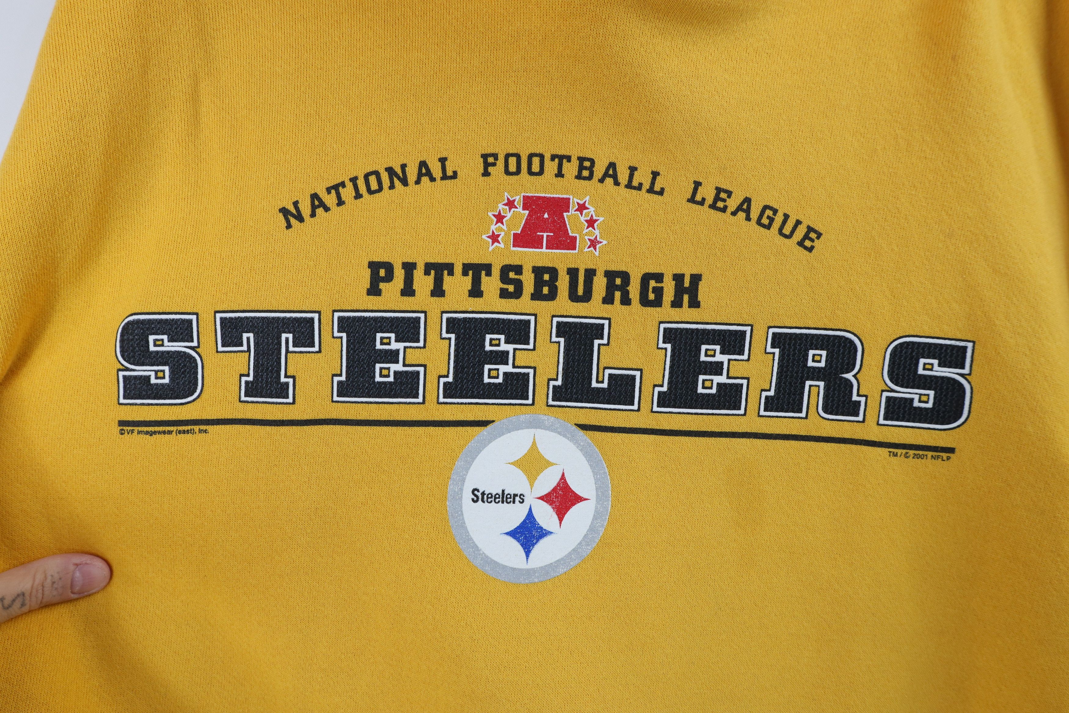 Vintage Vintage Y2K 2001 Spell Pittsburgh Steelers Football Hoodie Size US XL / EU 56 / 4 - 4 Thumbnail