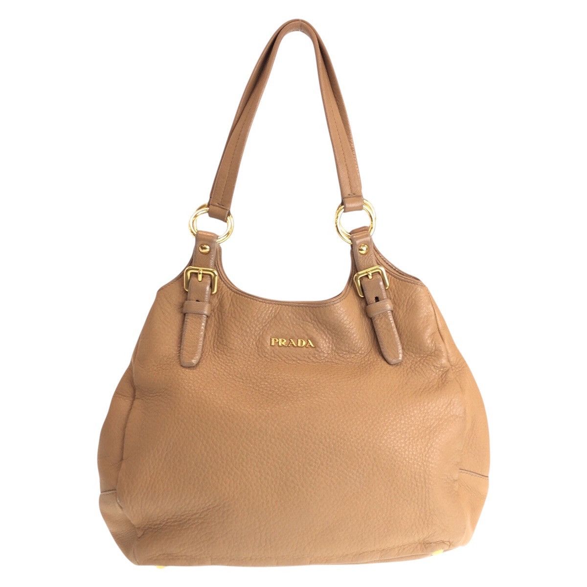 Prada Prada Leather Shoulder Bag Leather Shoulder Bag 501317 in Beige, Women's