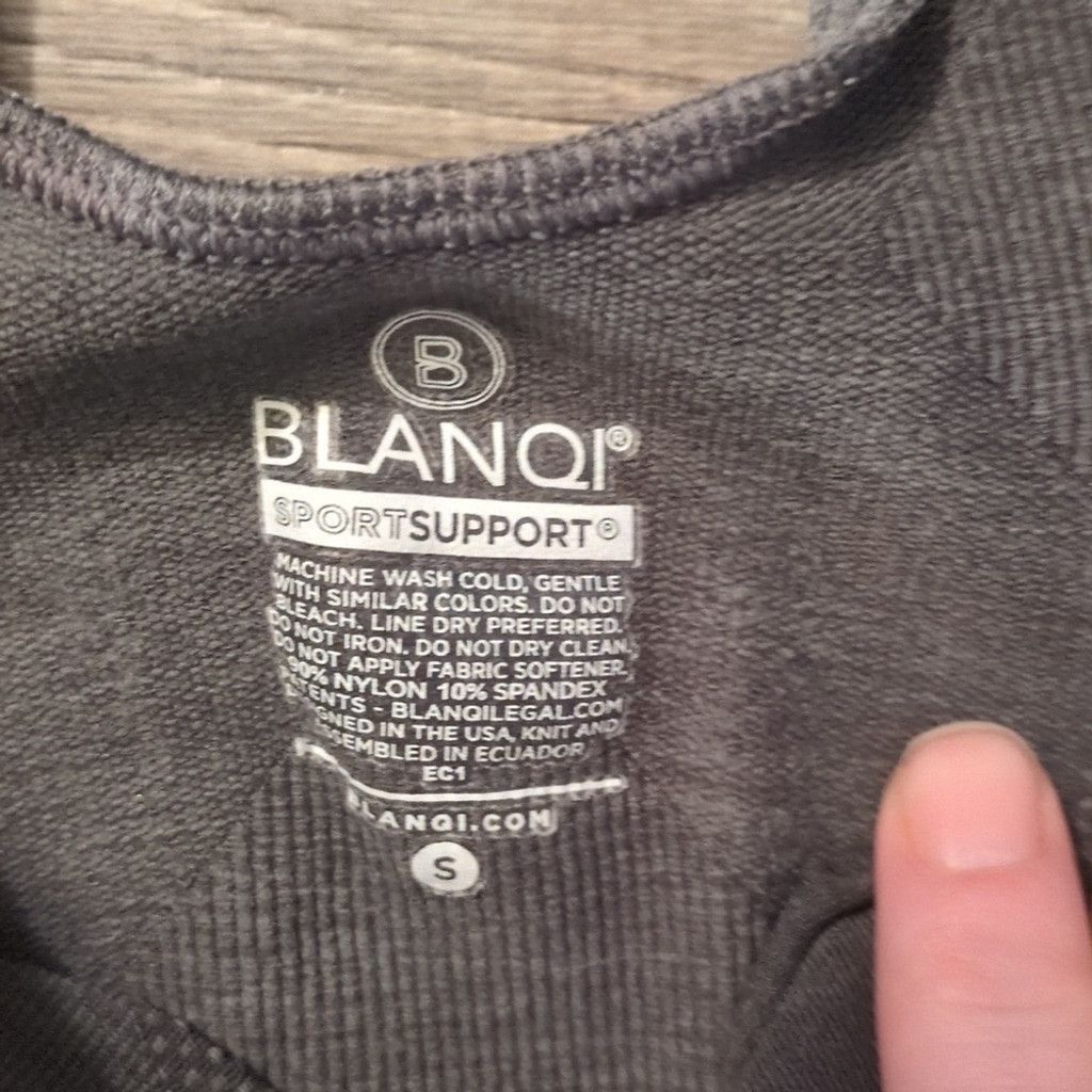 Other Blanqi Maternity Gray Support Crossback Tank Size Small Size S / US 4 / IT 40 - 4 Thumbnail