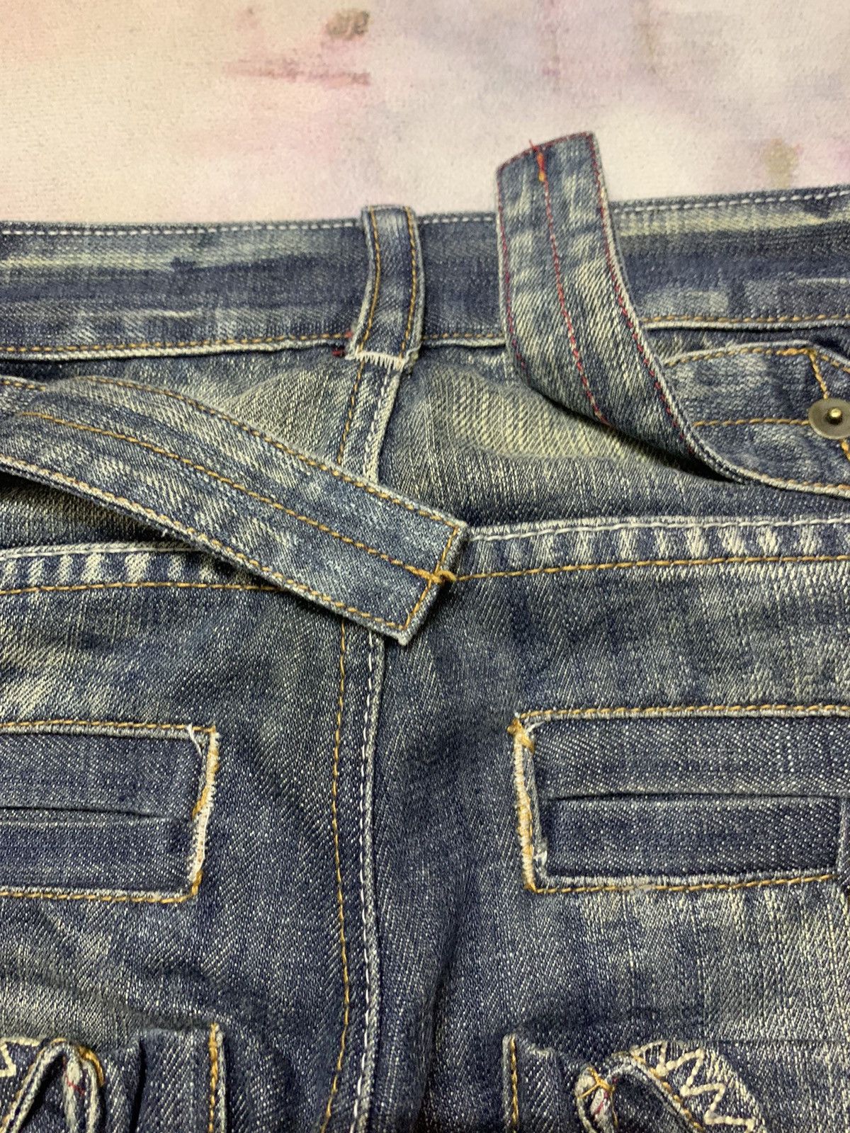 Hysteric Glamour Flare Japanese Brand Lasbegasgate Washed Low Rise Size US 33 - 10 Thumbnail