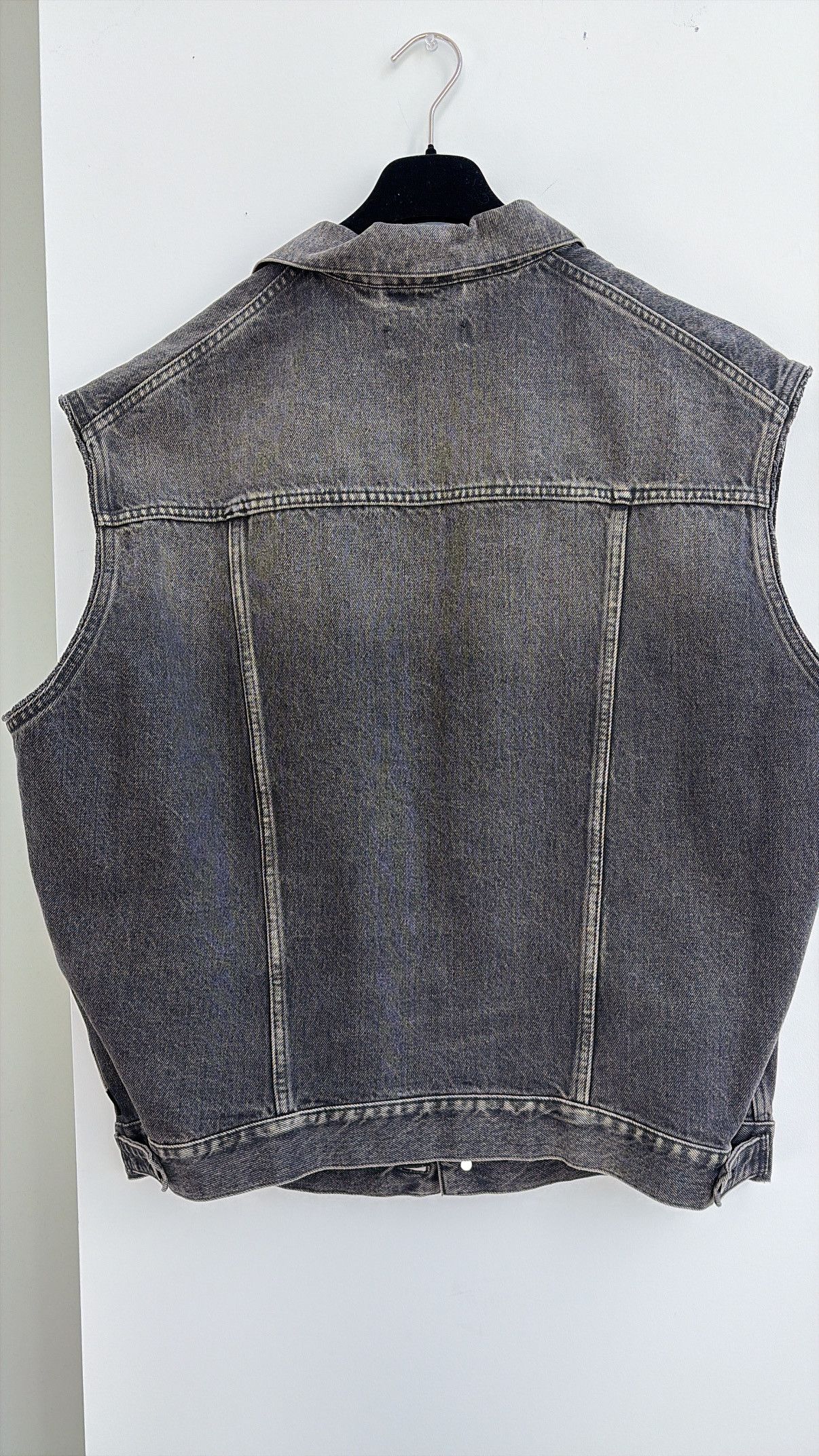 Balenciaga Washed Denim Vest Size US S / EU 44-46 / 1 - 2 Thumbnail