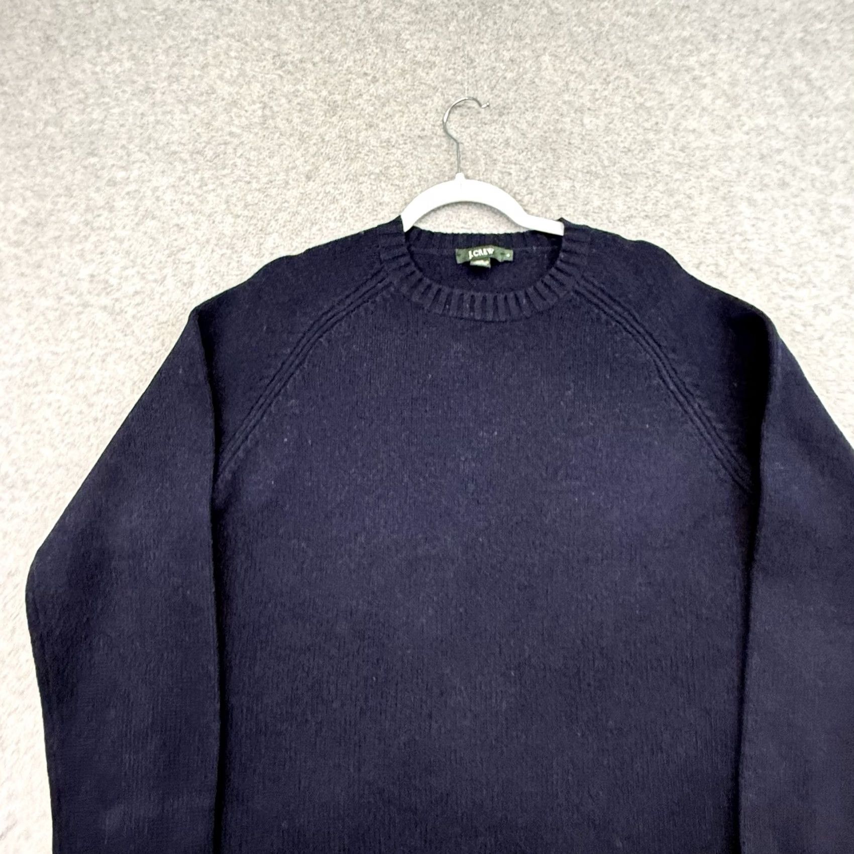 J.Crew J. Crew Sweater Mens L Navy Blue Lambswool Crewneck Knit Pullover Classic Preppy Warm Size US L / EU 52-54 / 3 - 3 Thumbnail