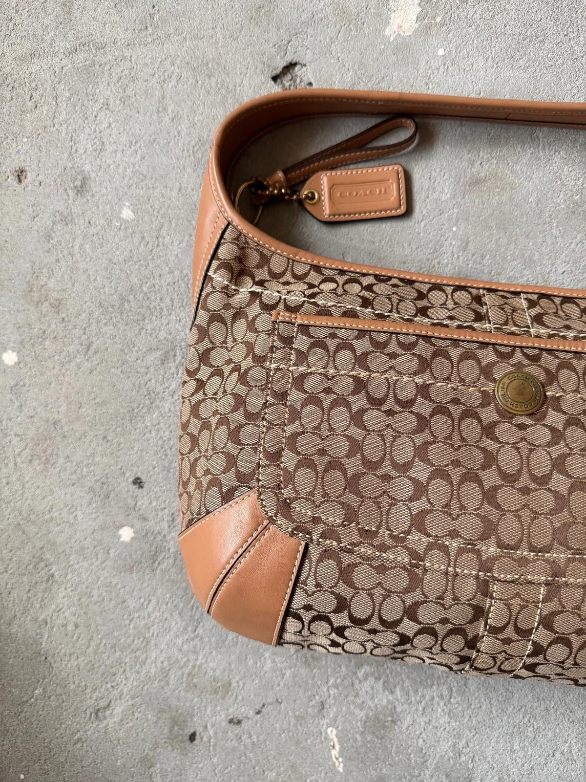 Coach Coach Signature Ergo Shoulder Bag Beige/Brown Size ONE SIZE - 2 Thumbnail
