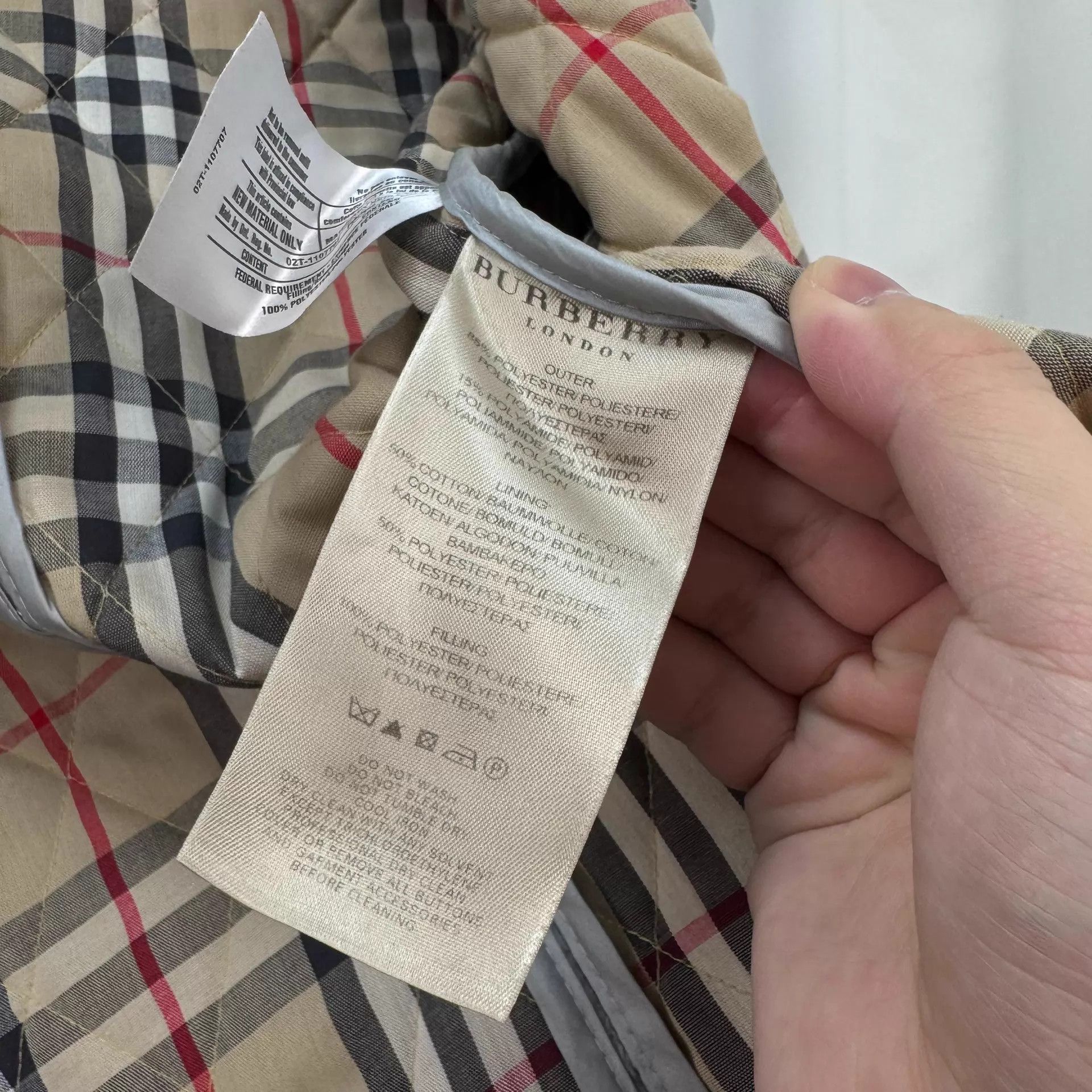 Burberry Burberry check-lined quilted jacket size S 98 new Size S / US 4 / IT 40 - 8 Thumbnail