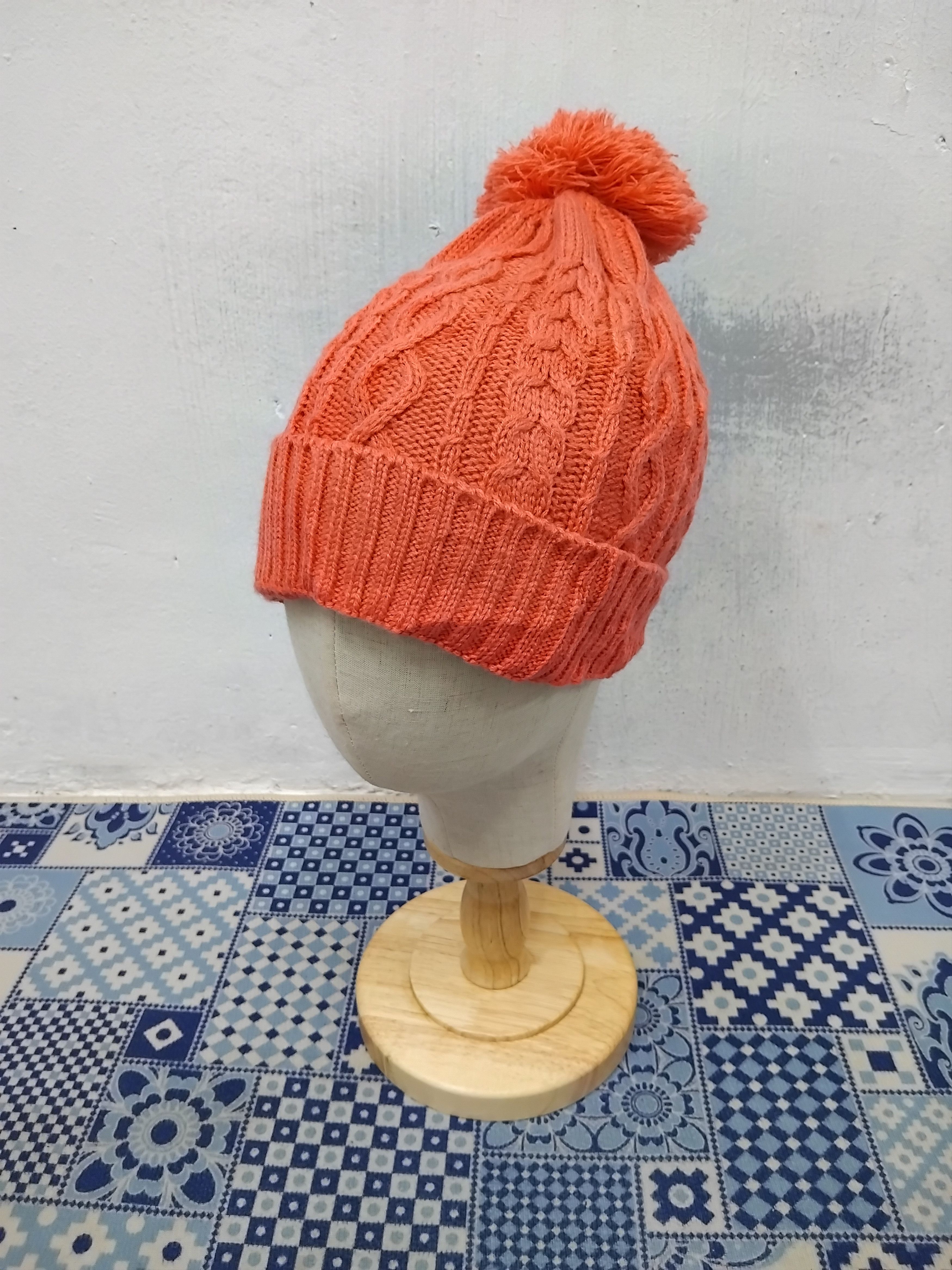 Japanese Brand 💥Basiquenti pink colour beanie hat Size ONE SIZE - 6 Thumbnail