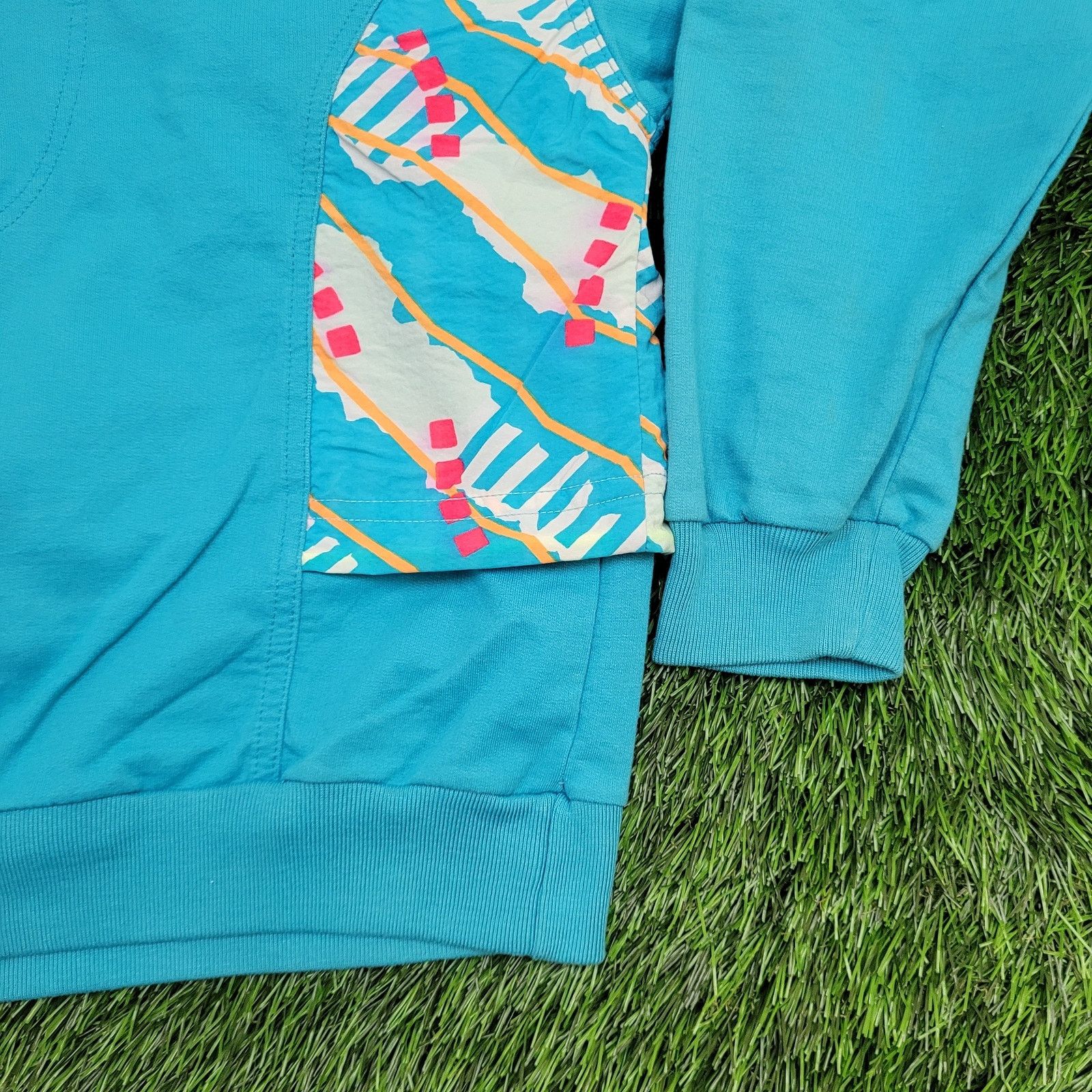 Nike Vintage 80s NIKE Sweatshirt Womens Medium 22x22 Boxy Blue Size M / US 6-8 / IT 42-44 - 15 Thumbnail