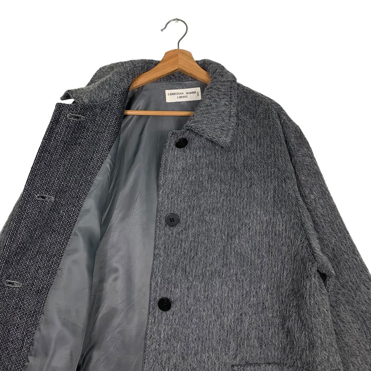 Japanese Brand CHRISTIAN AUJARD Liberte Mohair Long Coat #0083-C5 Size US L / EU 52-54 / 3 - 12 Thumbnail