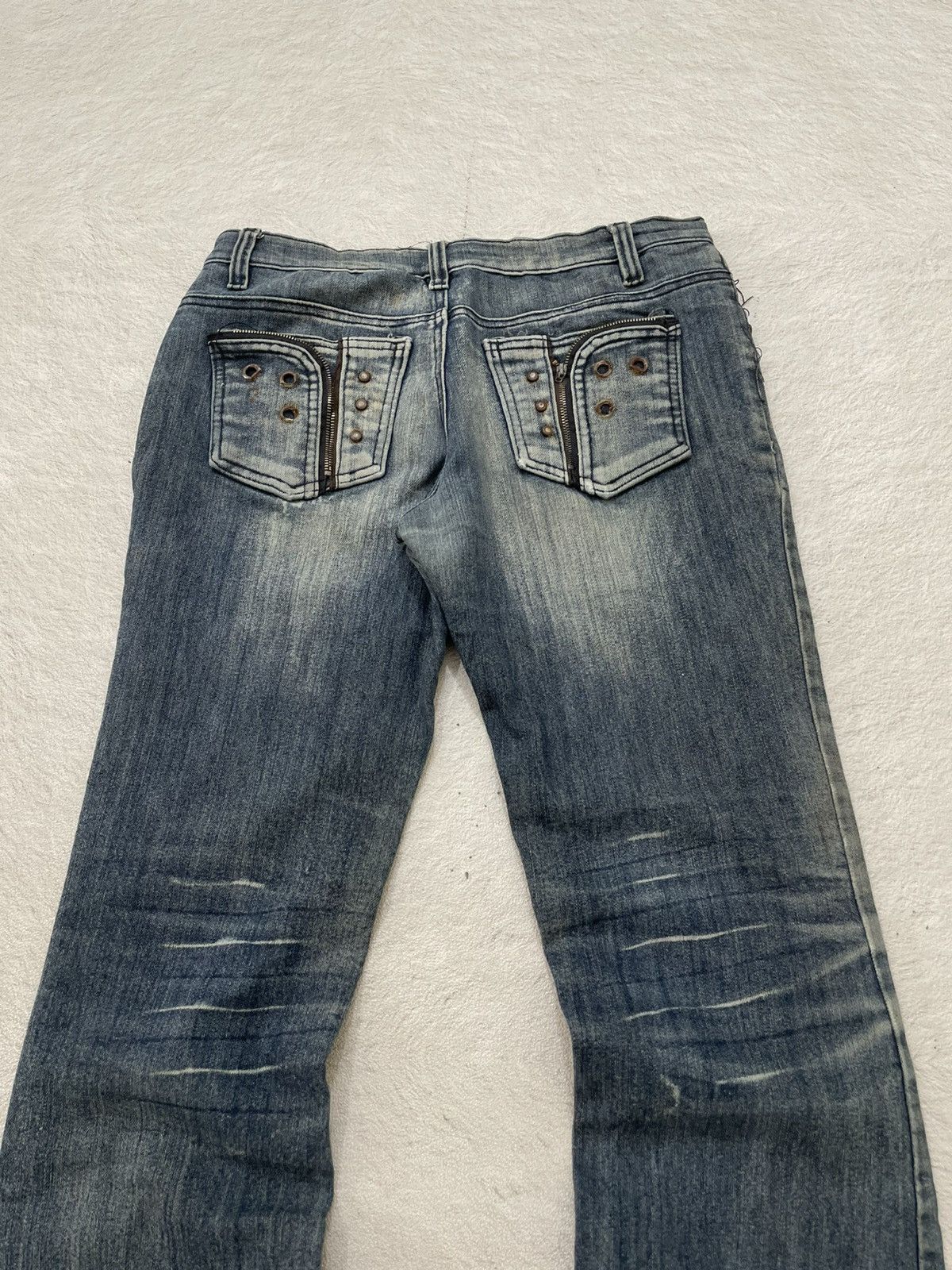 Hysteric Glamour 2000s Hysteric Star Patch Flare Denim Mudwash Y2K Japanese Size US 30 / EU 46 - 8 Thumbnail