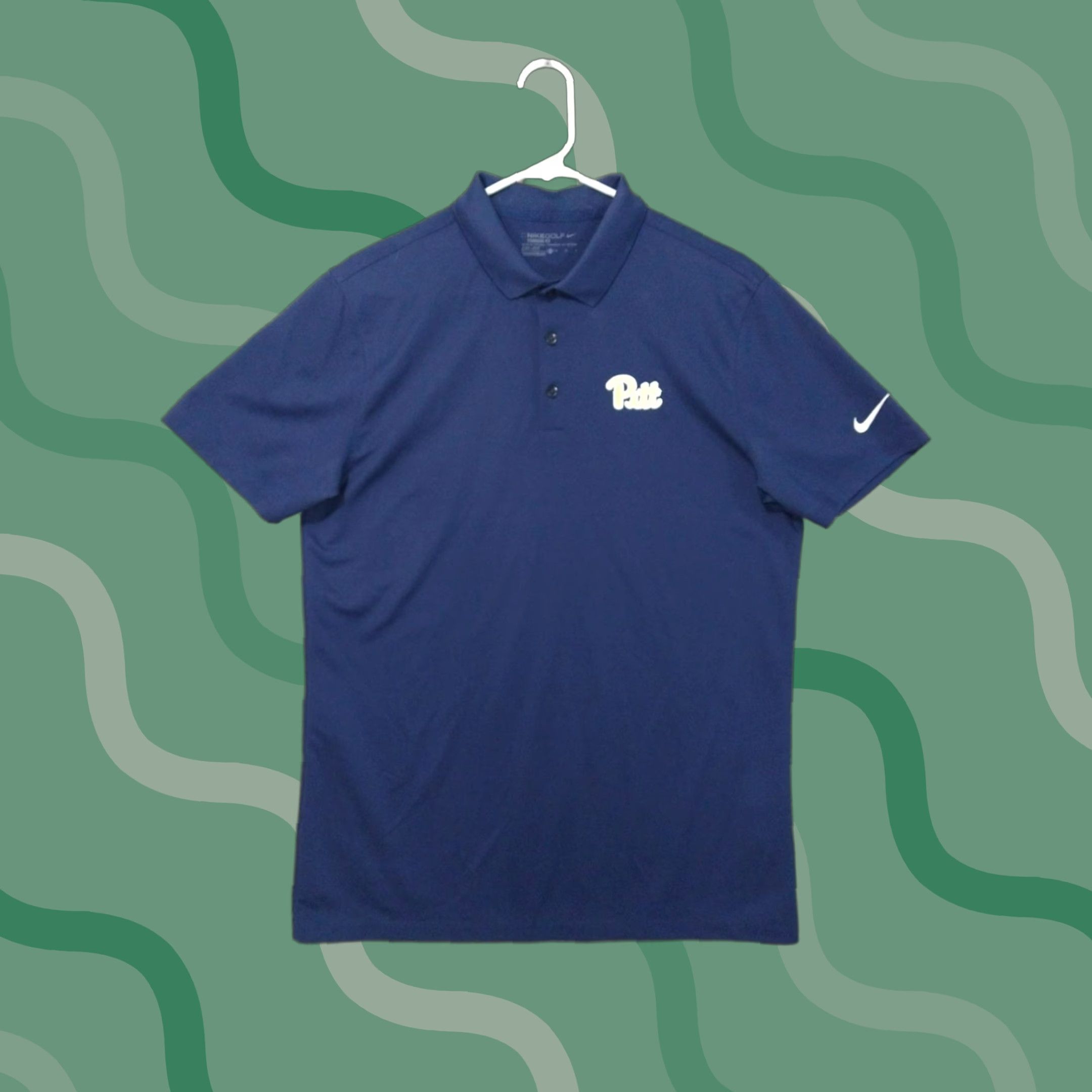Nike Nike Dri-Fit Polo Shirt Mens Medium Blue Logo Short Sleeve Golf Shirt Size US M / EU 48-50 / 2 - 1 Thumbnail