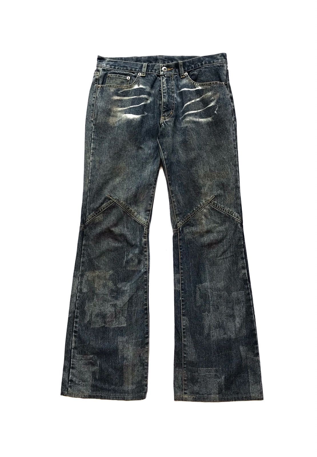 20471120 CUSTOM CULTURE FLARE BLEACH TROUSER PANTS Size US 29 - 1 Thumbnail