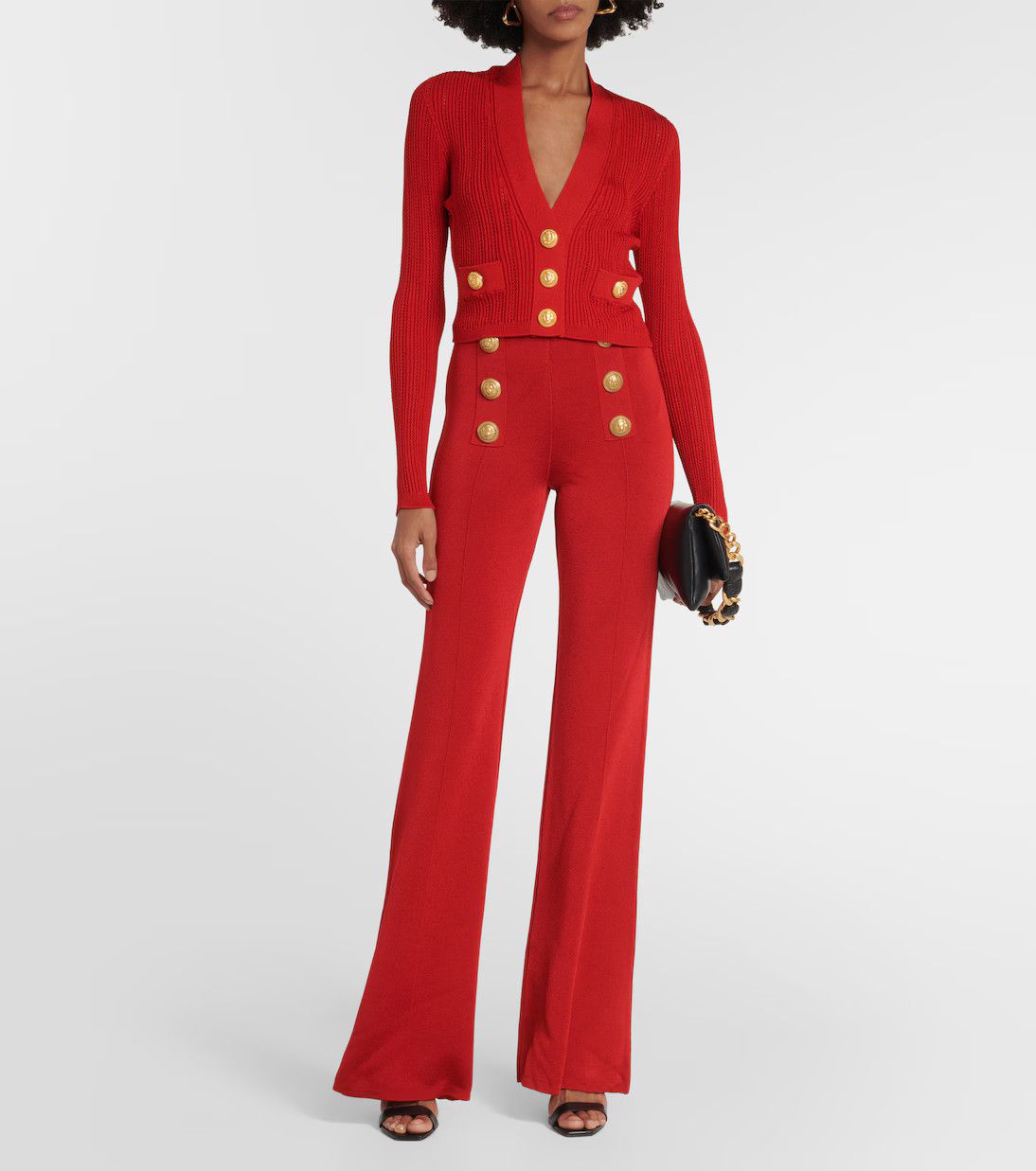 Balmain o1y0625 Sweatpant in Red Size 30" / US 8 / IT 44 - 5 Thumbnail