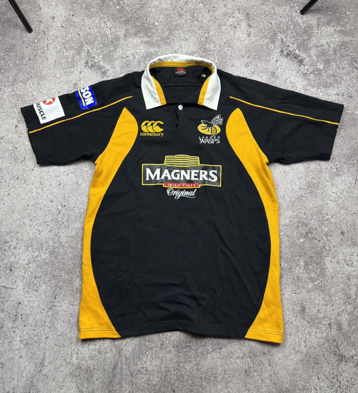 Canterbury of New Zealand Canterbury London Wasps 2007/08 Rugby Jersey Tee T-shirt Size US M / EU 48-50 / 2 - 1 Thumbnail