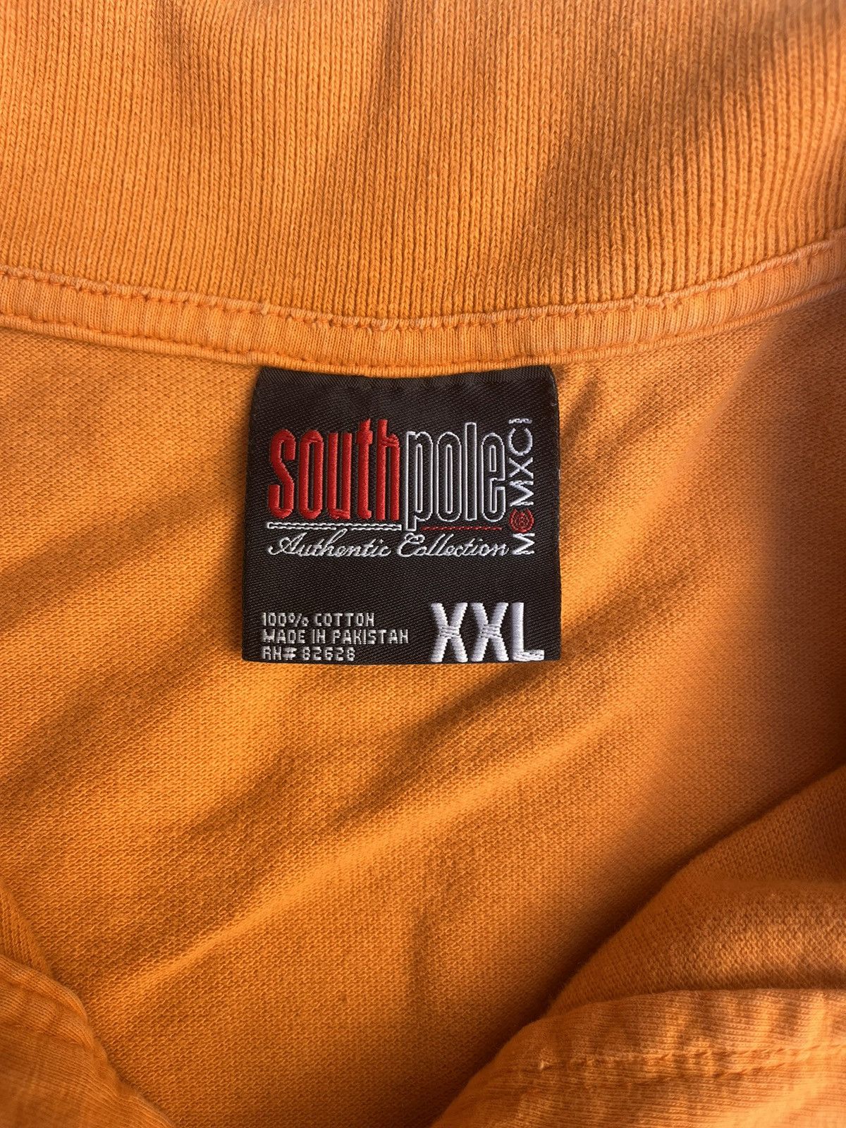 Southpole Y2K Vintage Embroidered Southpole Orange Polo Shirt XXL Size US XXL / EU 58 / 5 - 3 Thumbnail