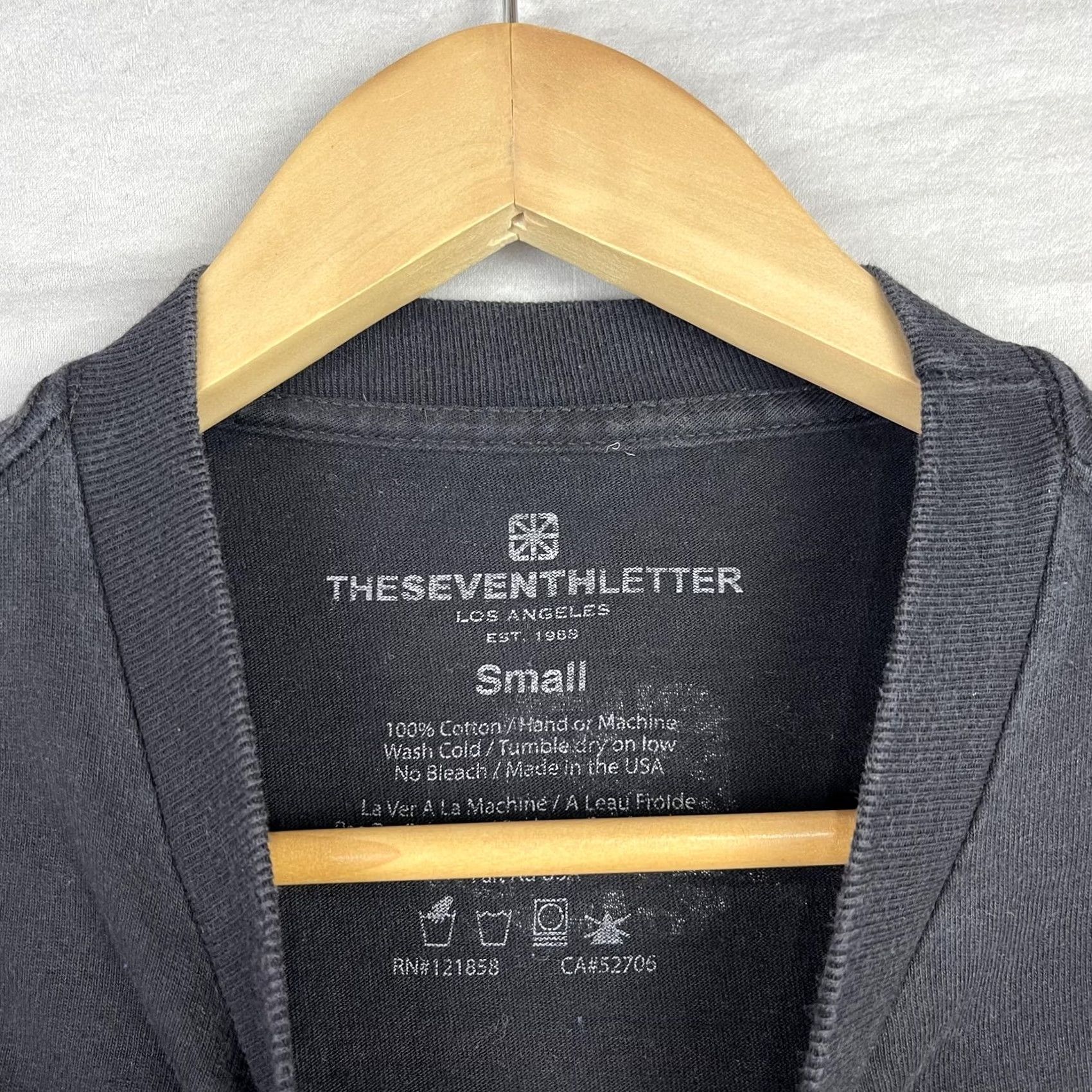Vintage The Seventh Letter Shirt Mens Small Black Graphic Print Tee Streetwear Made in USA Size US S / EU 44-46 / 1 - 4 Thumbnail