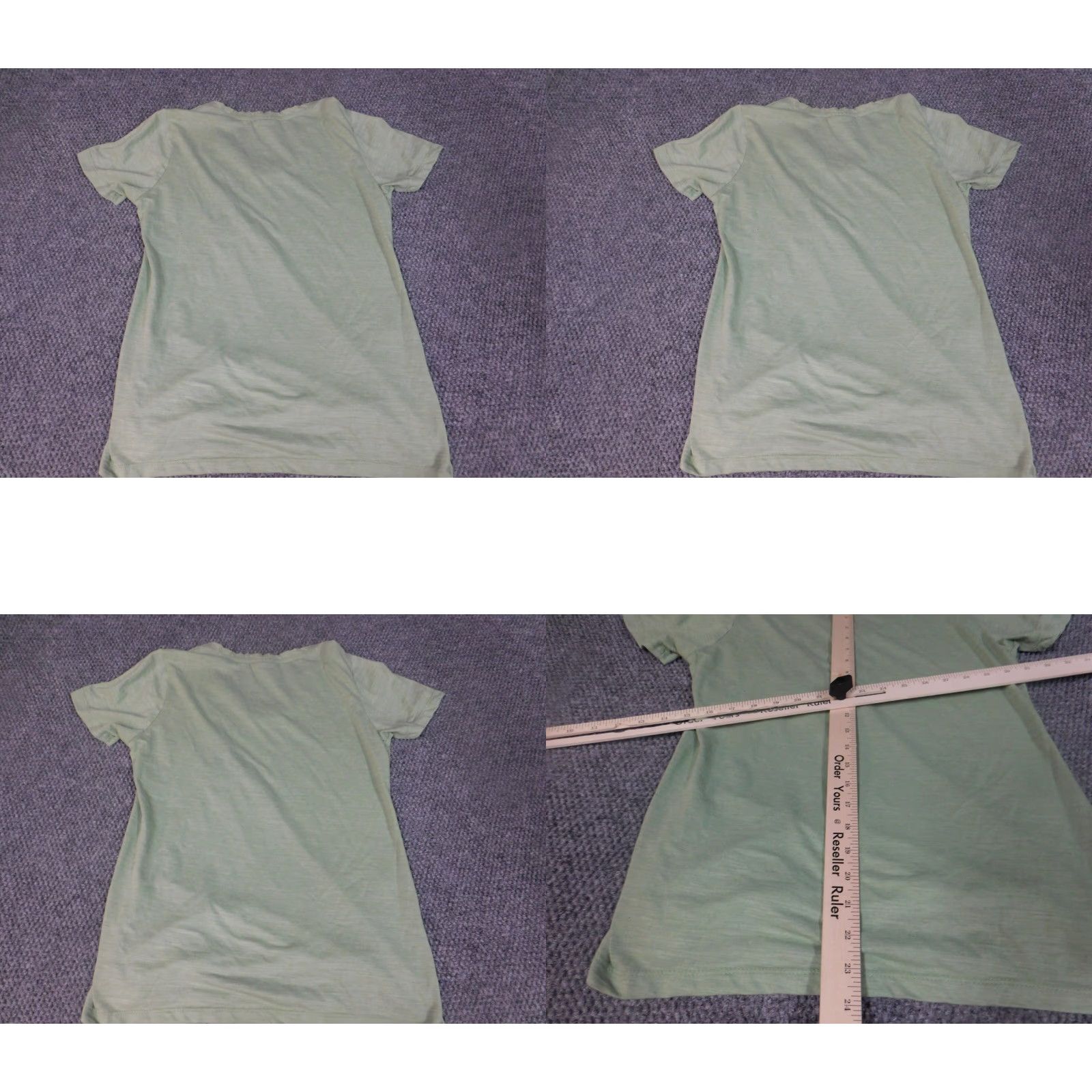 Vintage Bobbie Brooks Blouse Green Crew Neck Short Sleeve Pullover Medium Women’s Regular Stretch Basic Casual Size M / US 6-8 / IT 42-44 - 8 Thumbnail