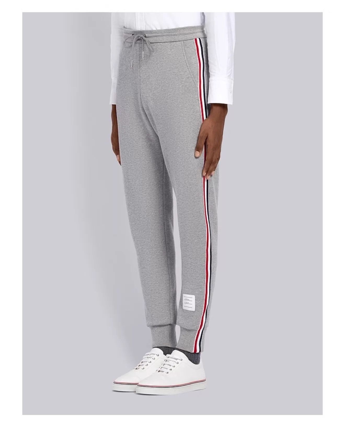 Thom Browne Thom Browne Men's Classic Gray Tricolor Stripe Track Pants1 Size US 29 - 8 Thumbnail