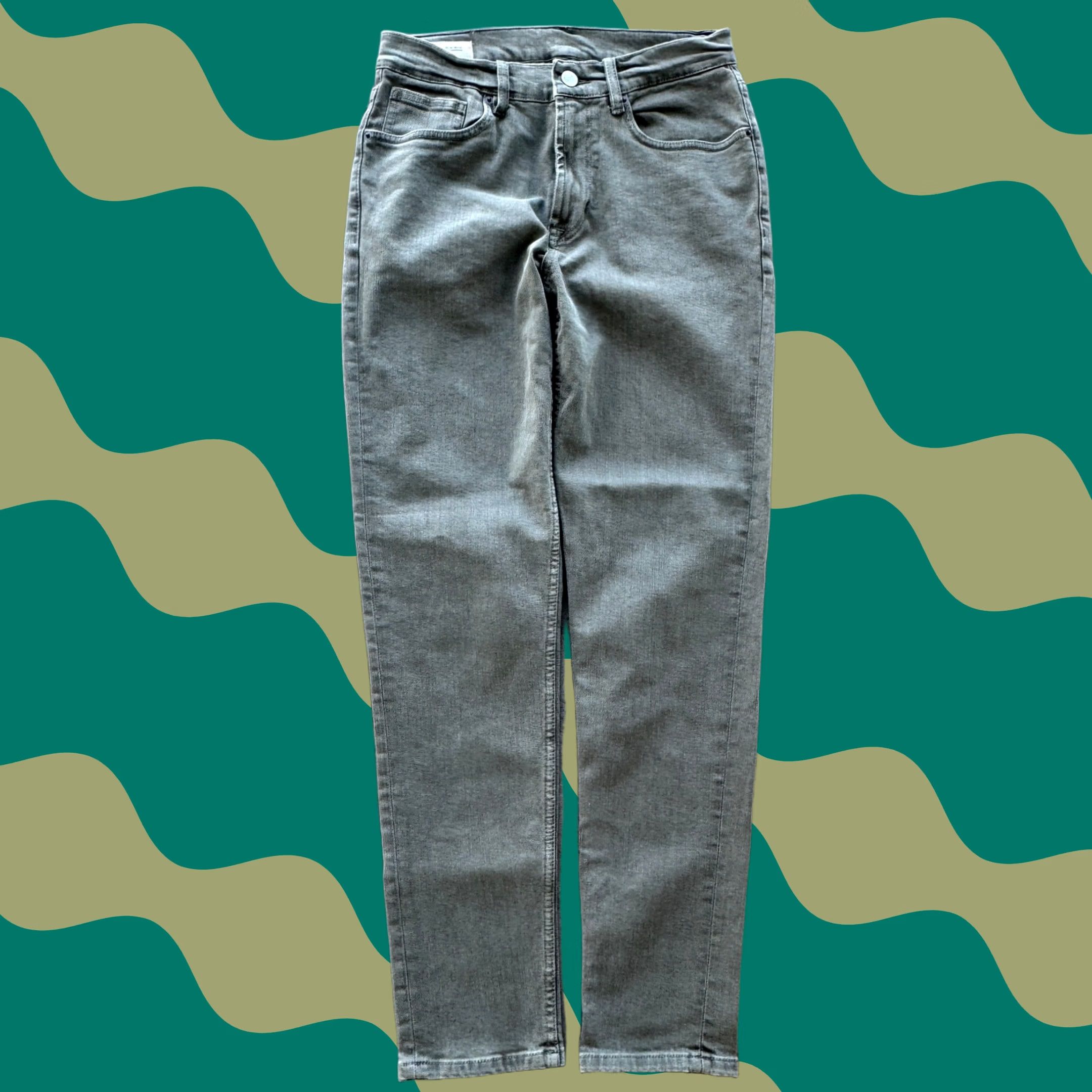 Zara VINTAGE Zara Grey High Waisted Baggy Denim Jeans Size 31 Womens Jeans 31 Gray Y2K Size 24" / US 00 / IT 34 - 1 Thumbnail