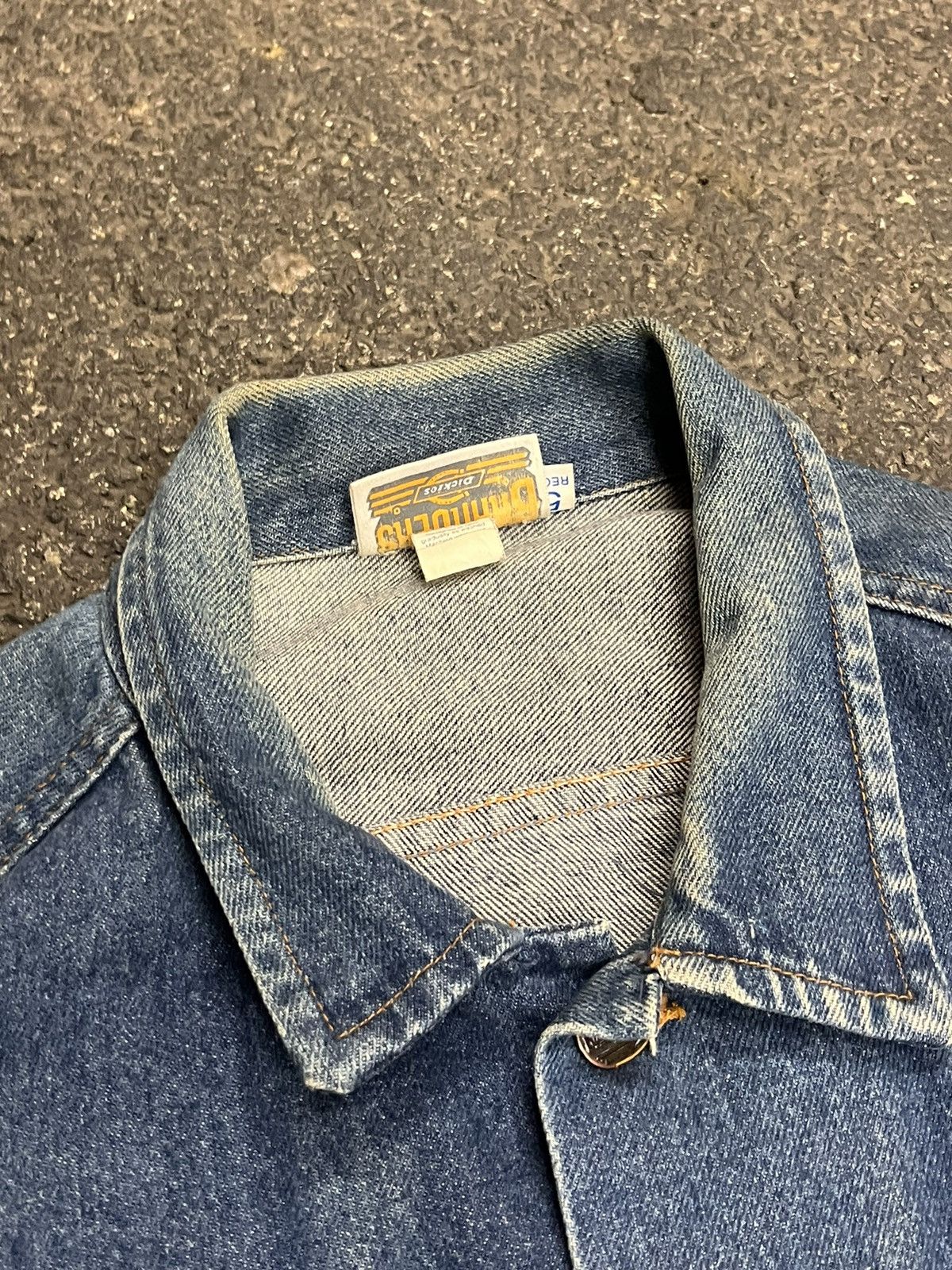 Dickies × Vintage Vintage dickies denim jacket 80s sun faded cropped rare hype Size US XL / EU 56 / 4 - 6 Thumbnail