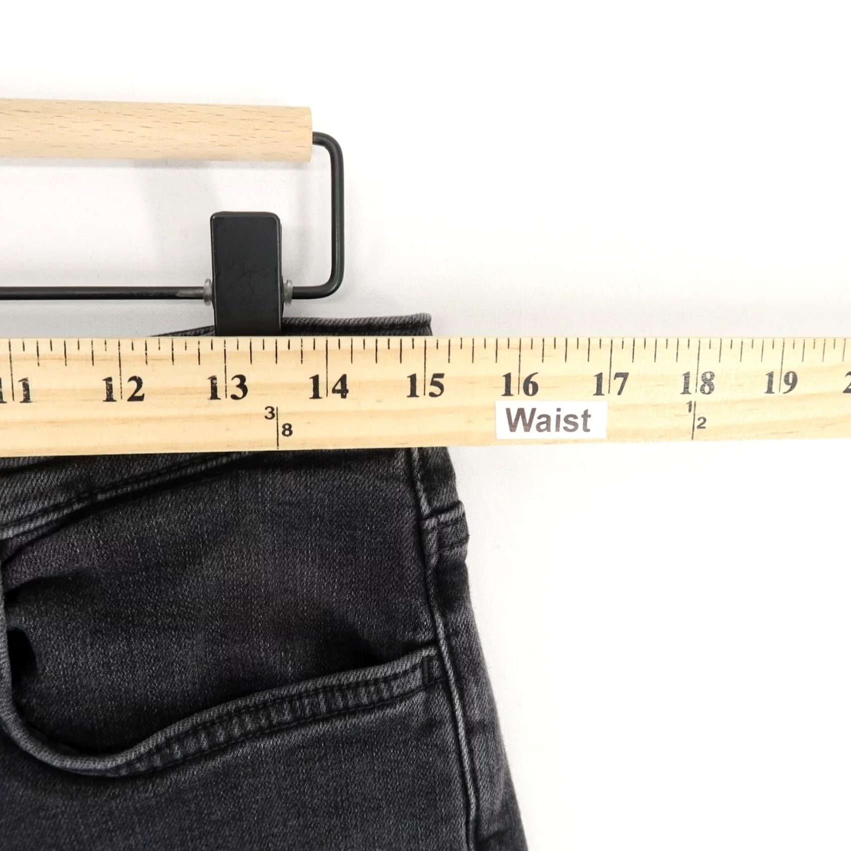 Cos COS Jeans Womens Slim Ankle 30 Black Wash Stretch Mid Rise Denim Size 30" / US 8 / IT 44 - 3 Thumbnail