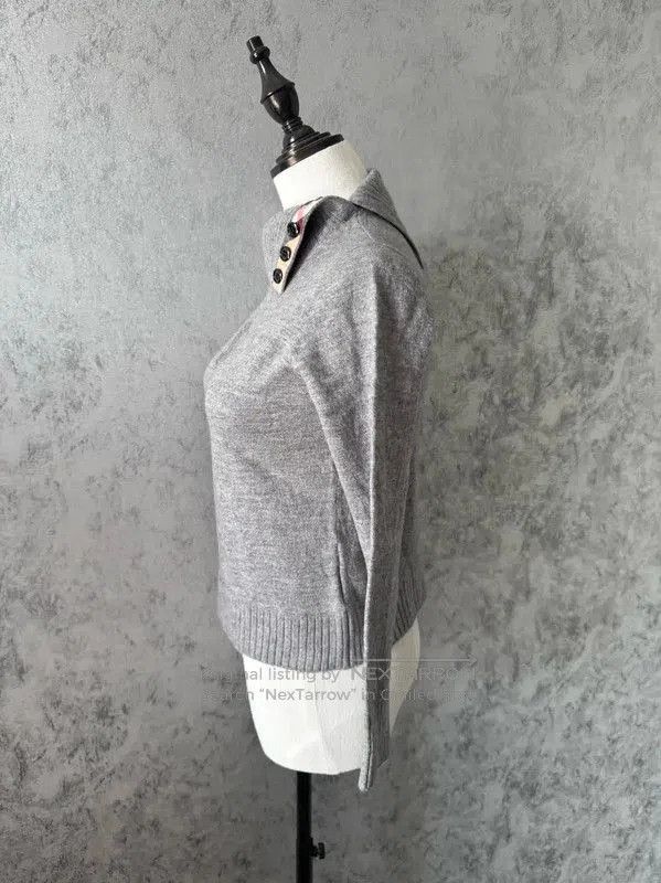 Burberry Burberry Gray Wool Blend Women's Knit Sweater. Size S / US 4 / IT 40 - 4 Thumbnail