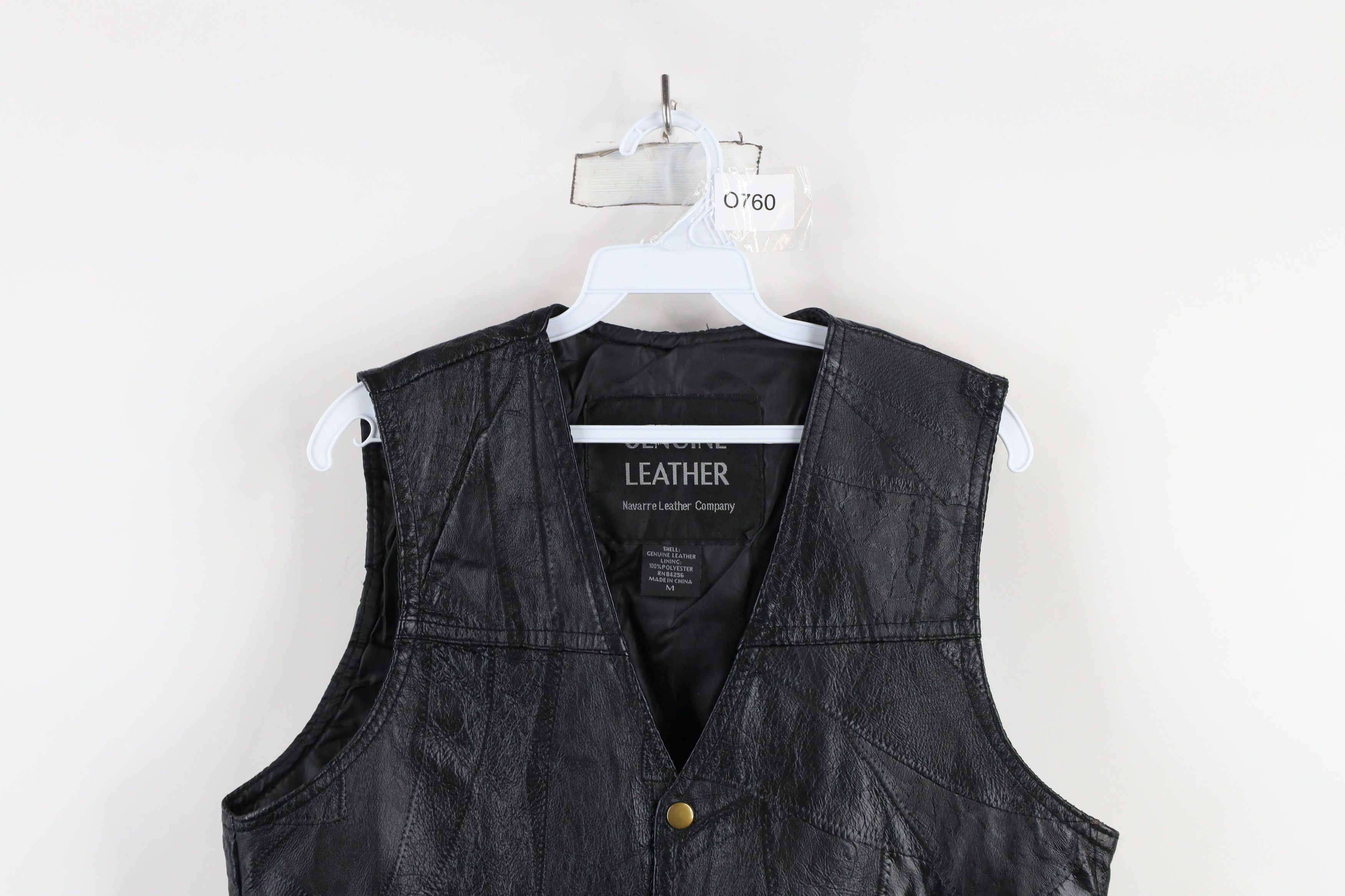 Vintage Vintage 90s Streetwear Leather Motorcycle Vest Jacket Size US M / EU 48-50 / 2 - 2 Thumbnail