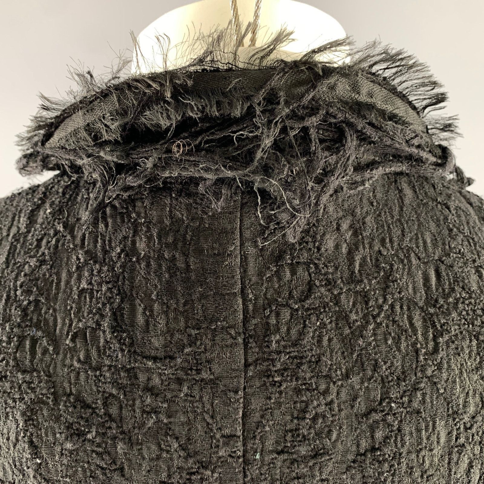 Other A TENTATIVE ATELIER Size 38 Black Wool Viscose Blend Jacket Size 38R - 6 Thumbnail
