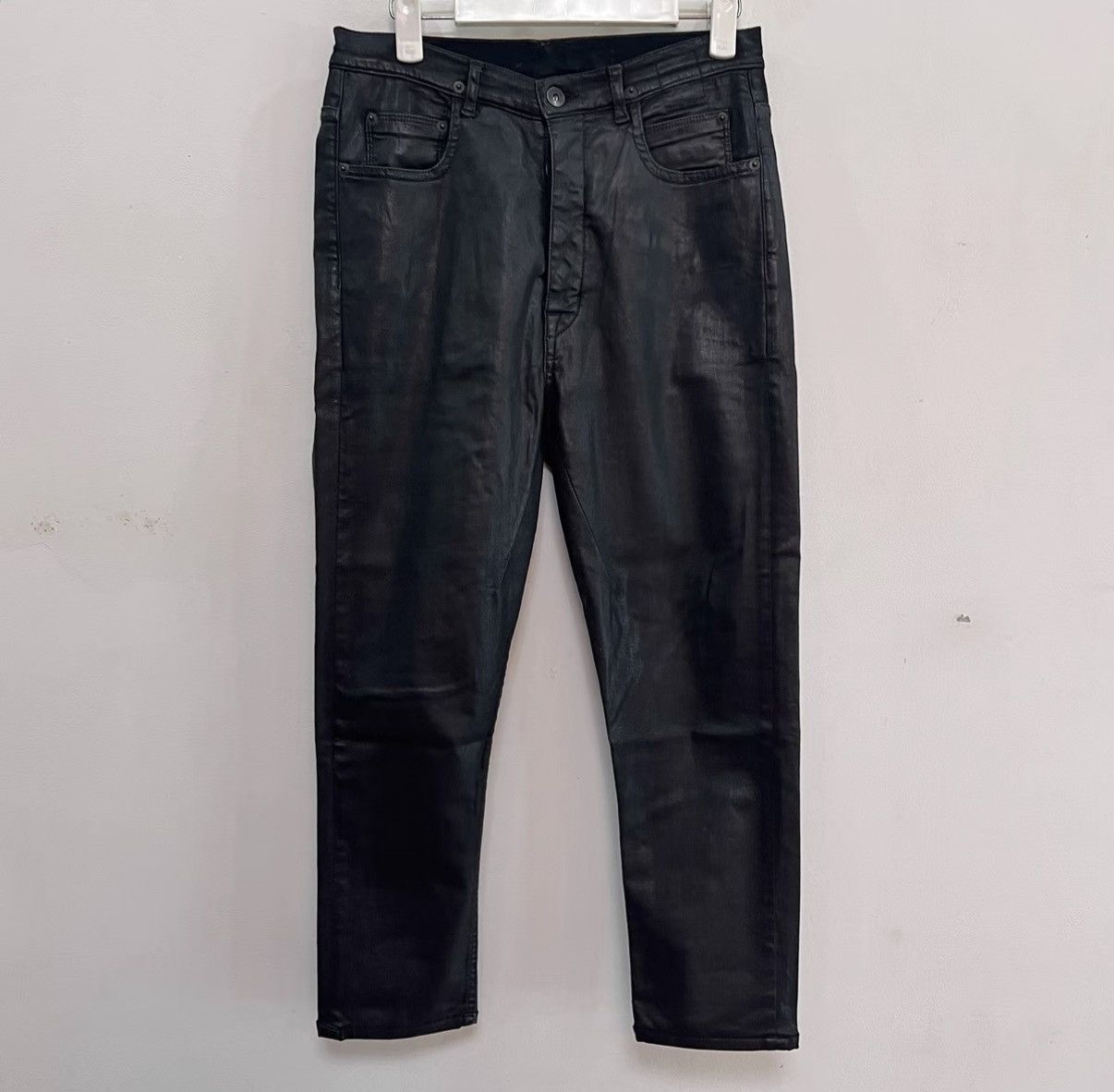 Rick Owens Rick Owens DRKSHDW Heavy Wax Cropped Pants (7/10 length) Size US 27 - 1 Thumbnail