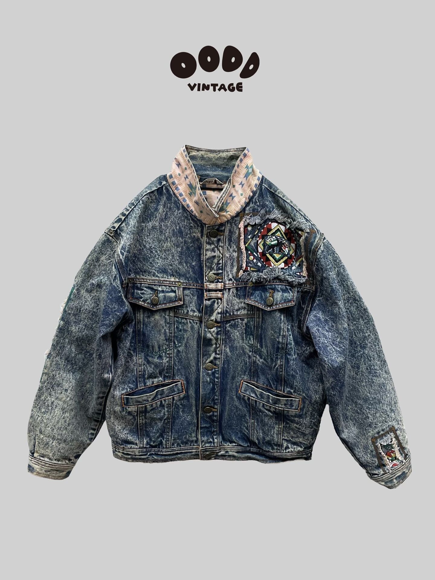 Kansai Yamamoto Vintage Embroidered Denim Jacket
