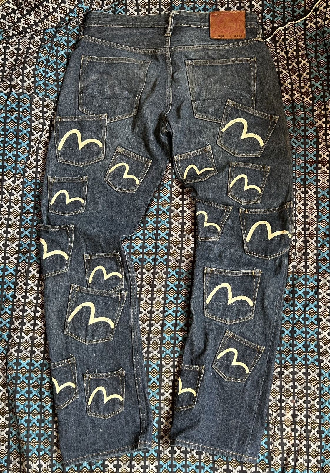 Evisu Evisu Selvedge Multi Pocket Denim Jeans W31 L32 Size US 31 - 1 Thumbnail