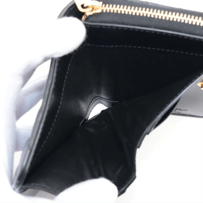 Saint Laurent Paris Johan Leather Compact Wallet Size ONE SIZE - 4 Thumbnail